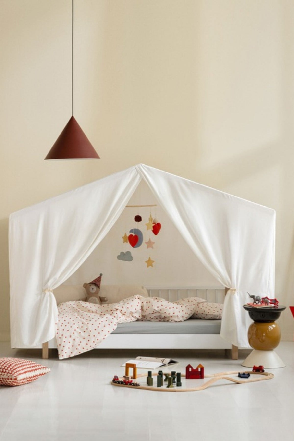 Oliver Furniture Original Hausbett mit Zelt mit Fenstern