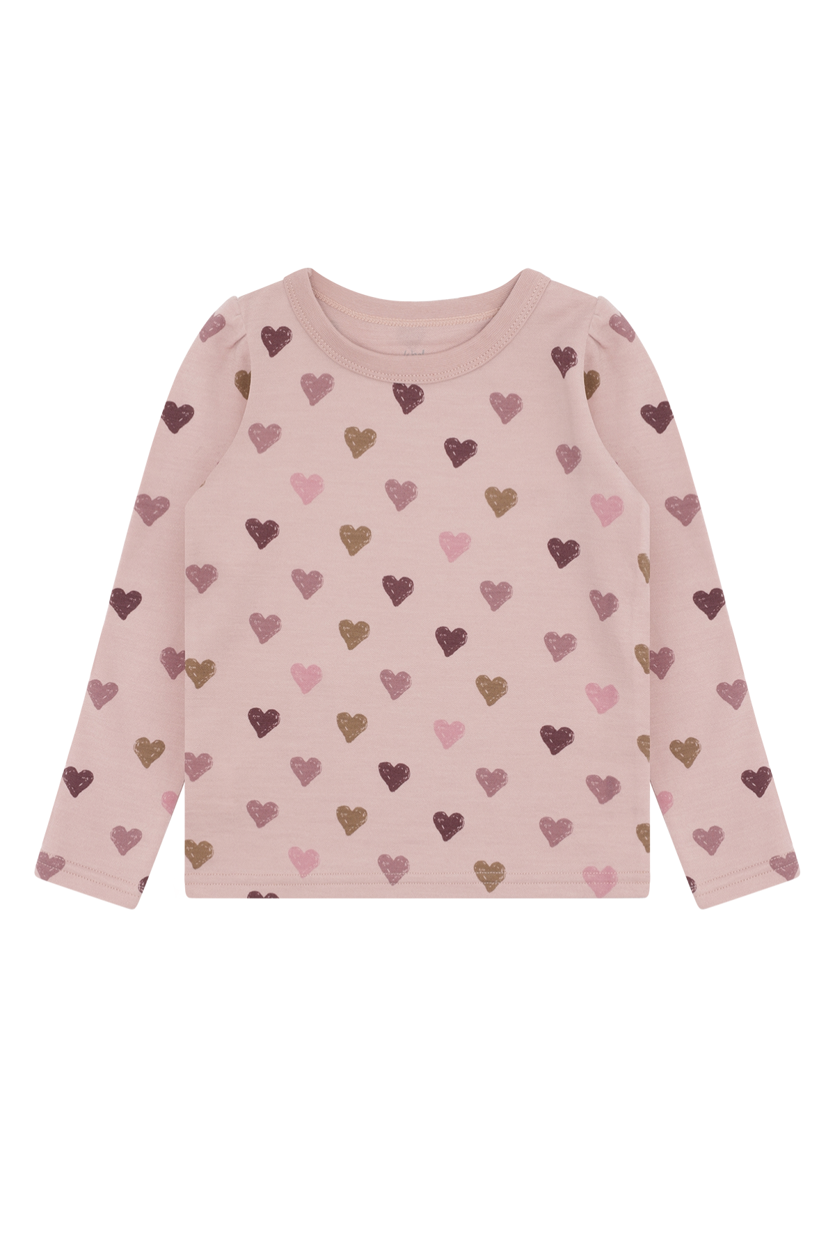 Langarmshirt "Abba" aus Wolle & Bambusviskose | Hearts Puff