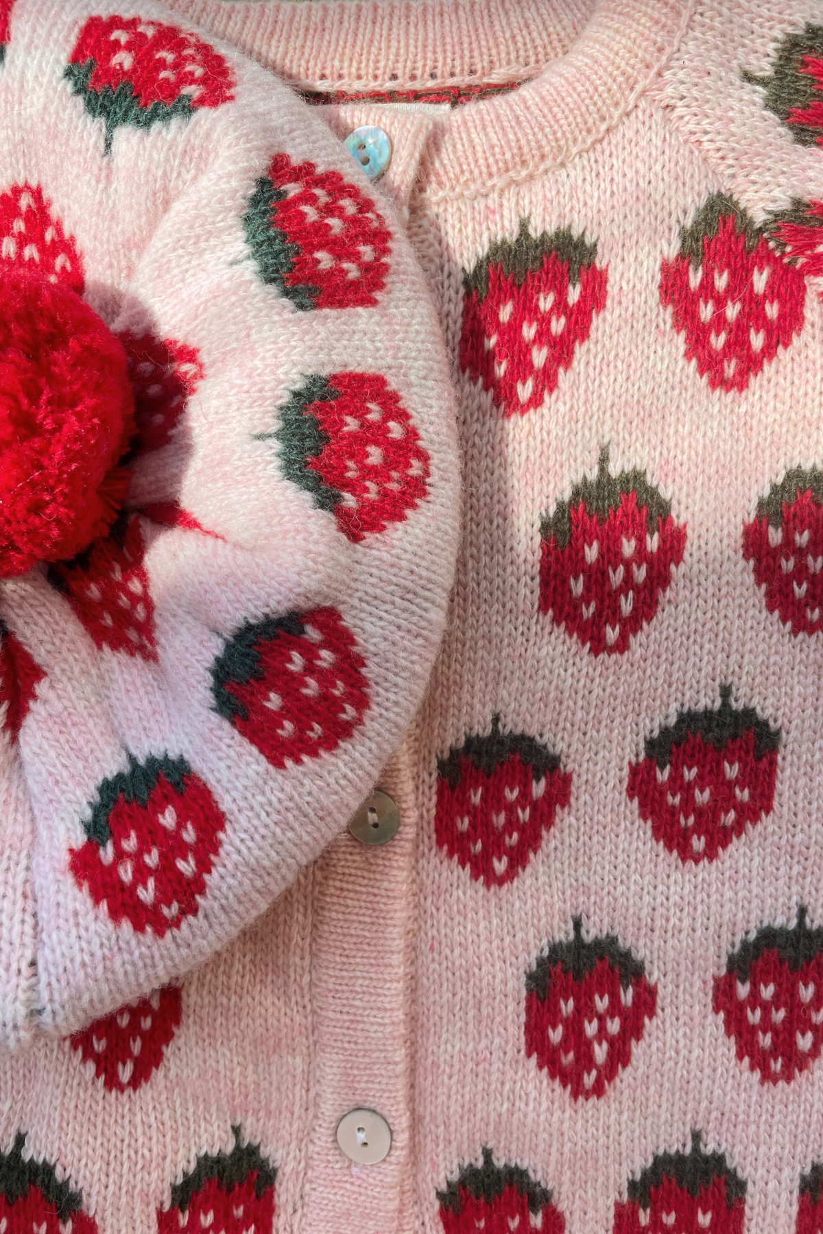 Strick Cardigan "Belou" | Strawberry