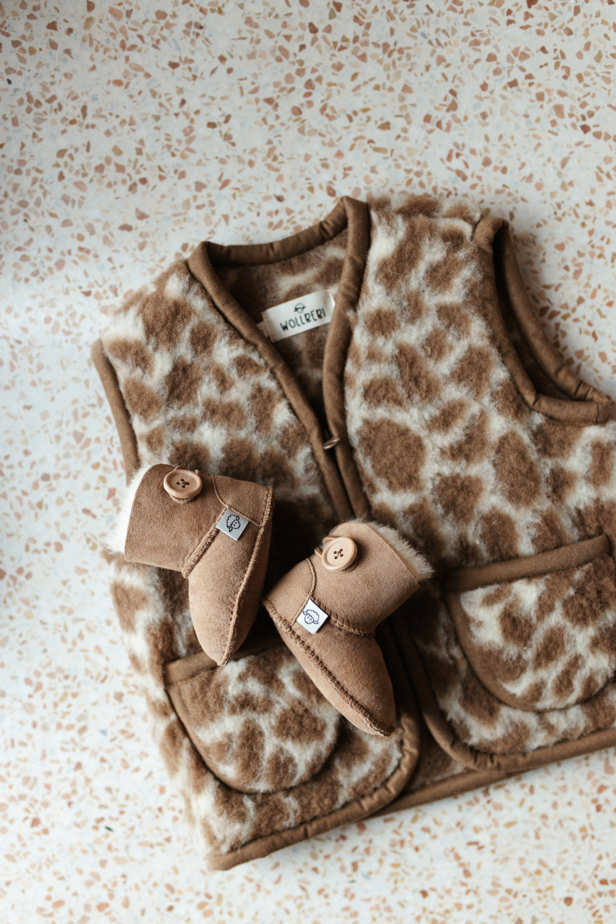 Wollweste "Teddy" | Giraffe