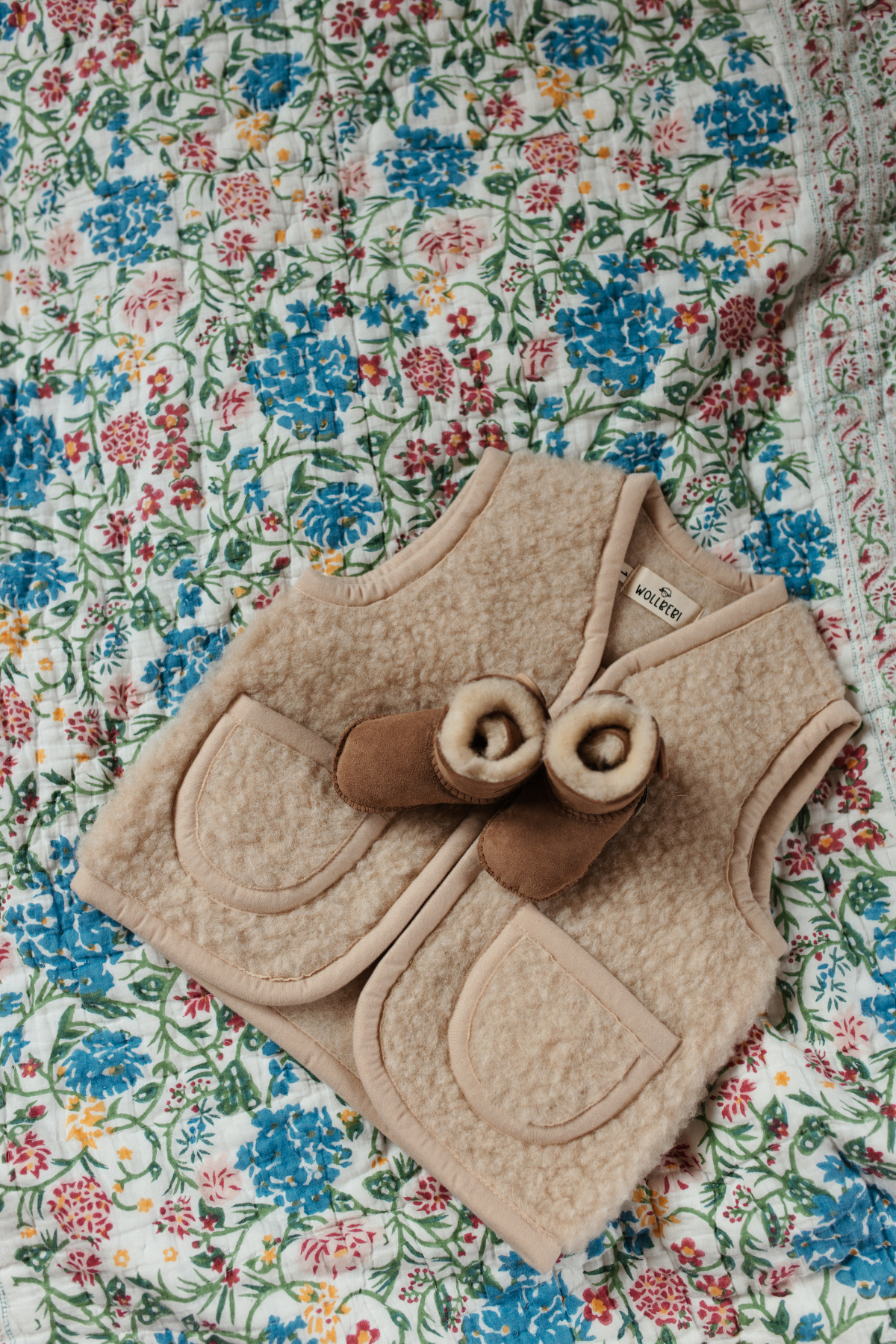 Baby Lammfellschuhe "Togo" | Kastanie