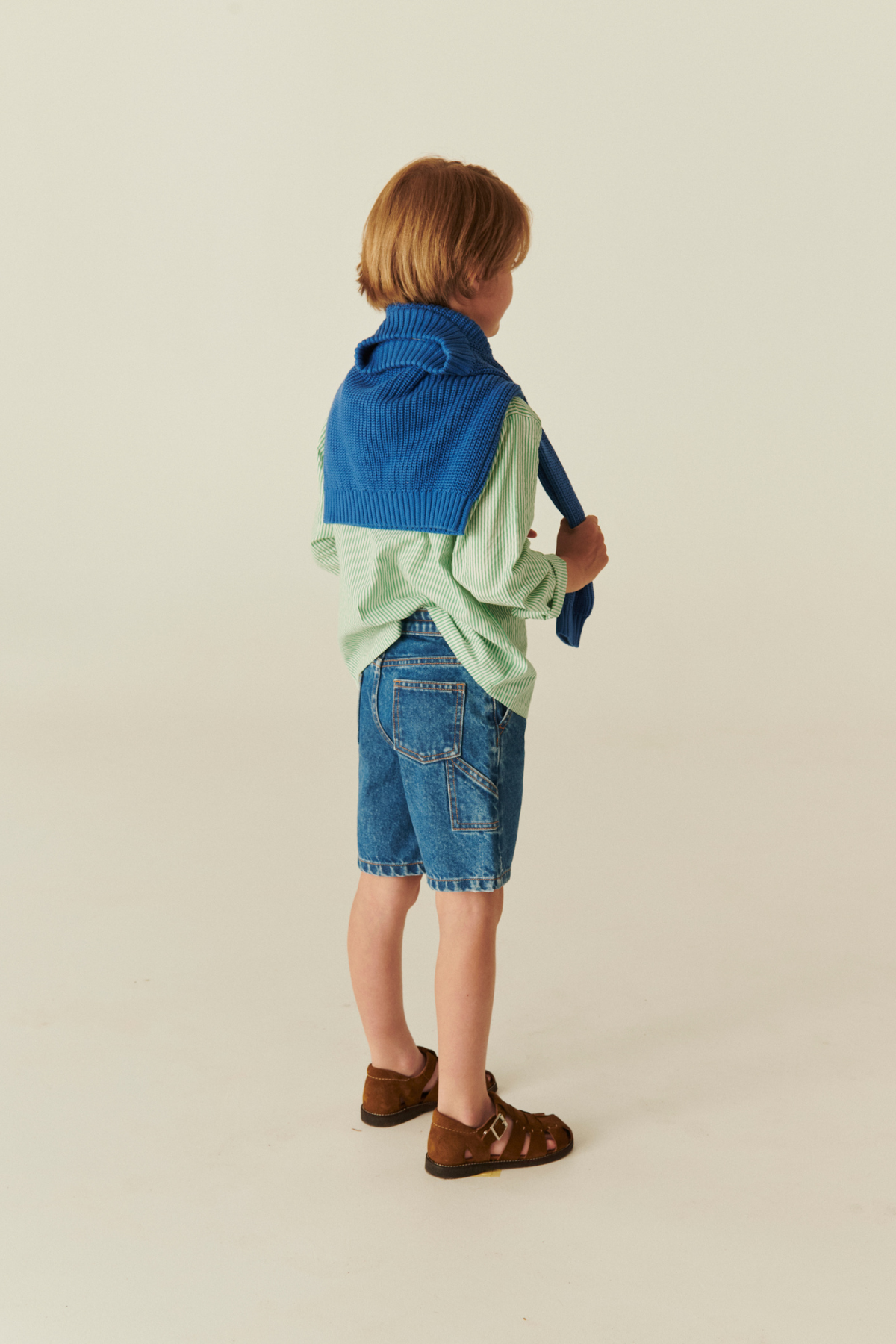 Denim Cargo Shorts | Indigo Blue