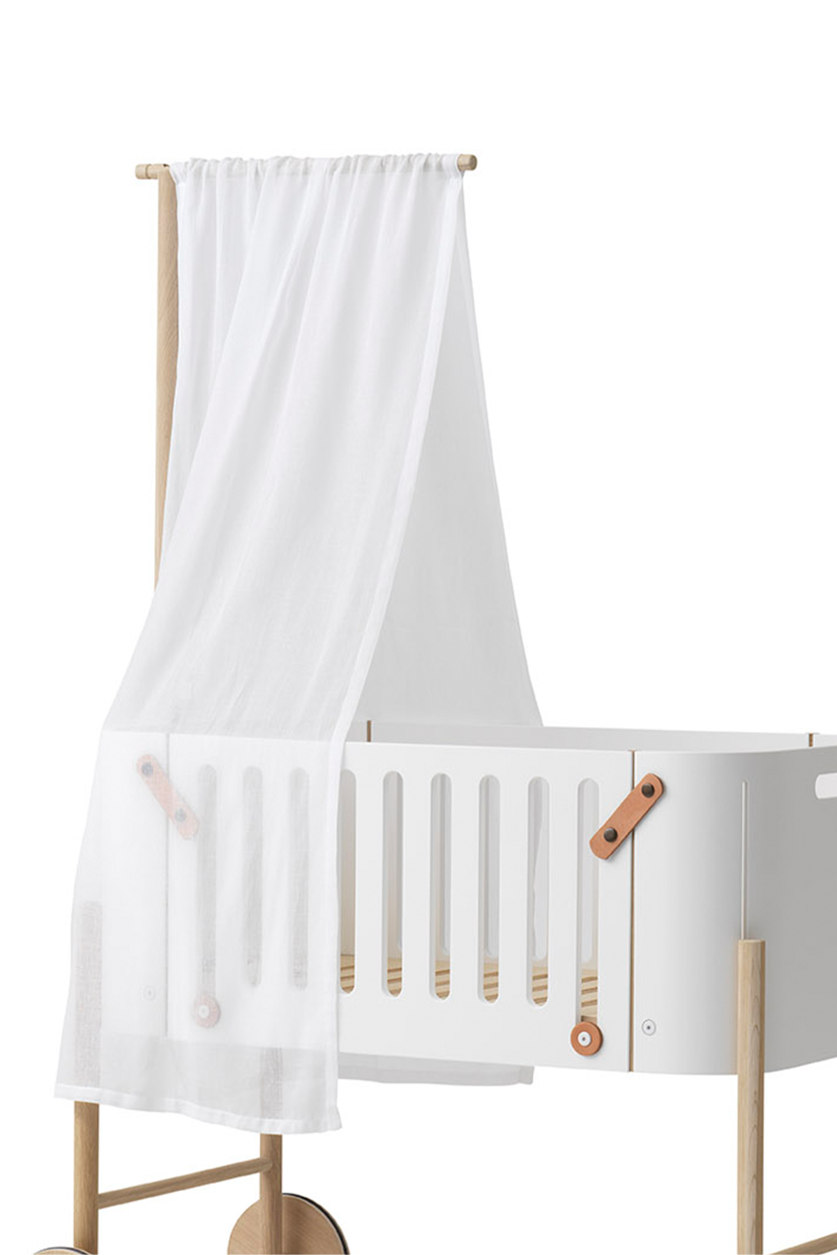 Betthimmel für Beistellbett "Wood" | weiß