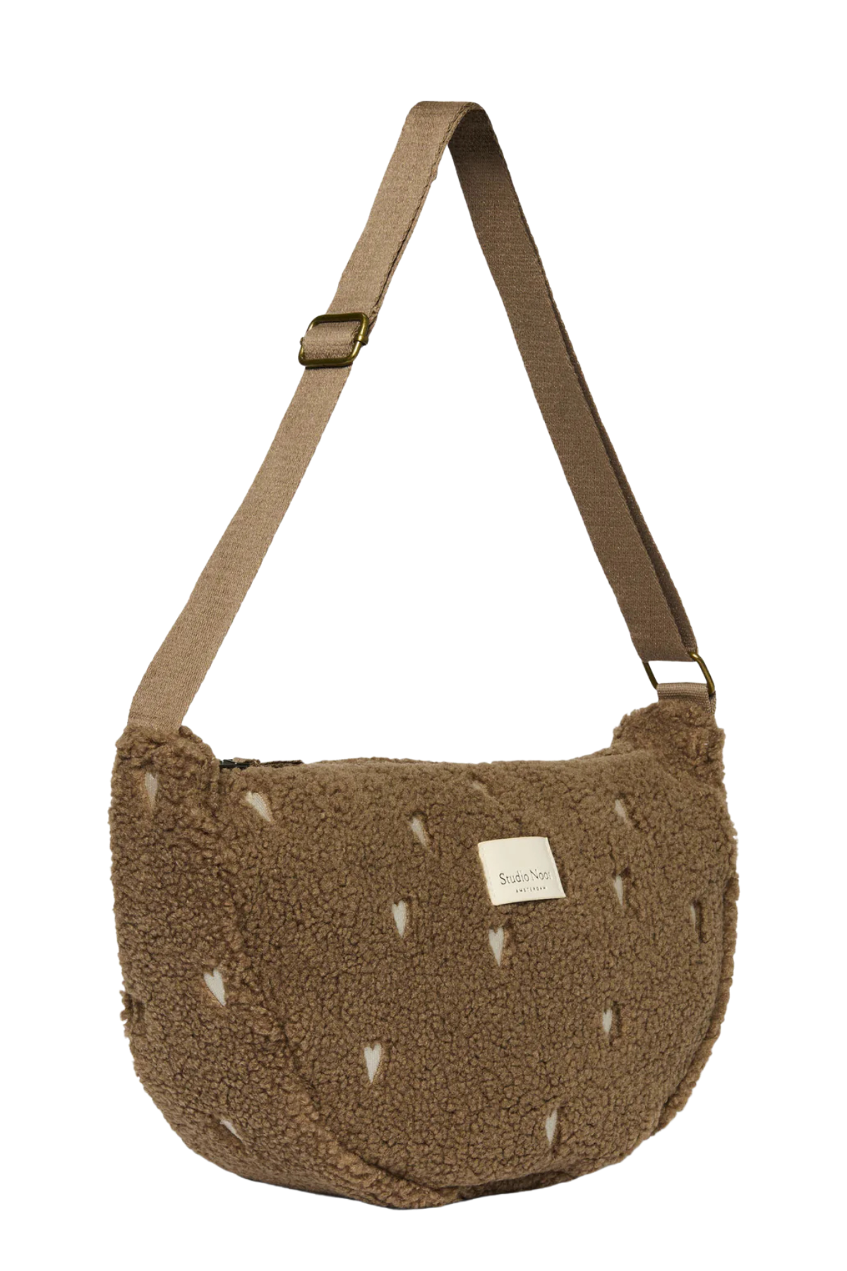 Mom Umhängetasche | Brown Teddy Hearts