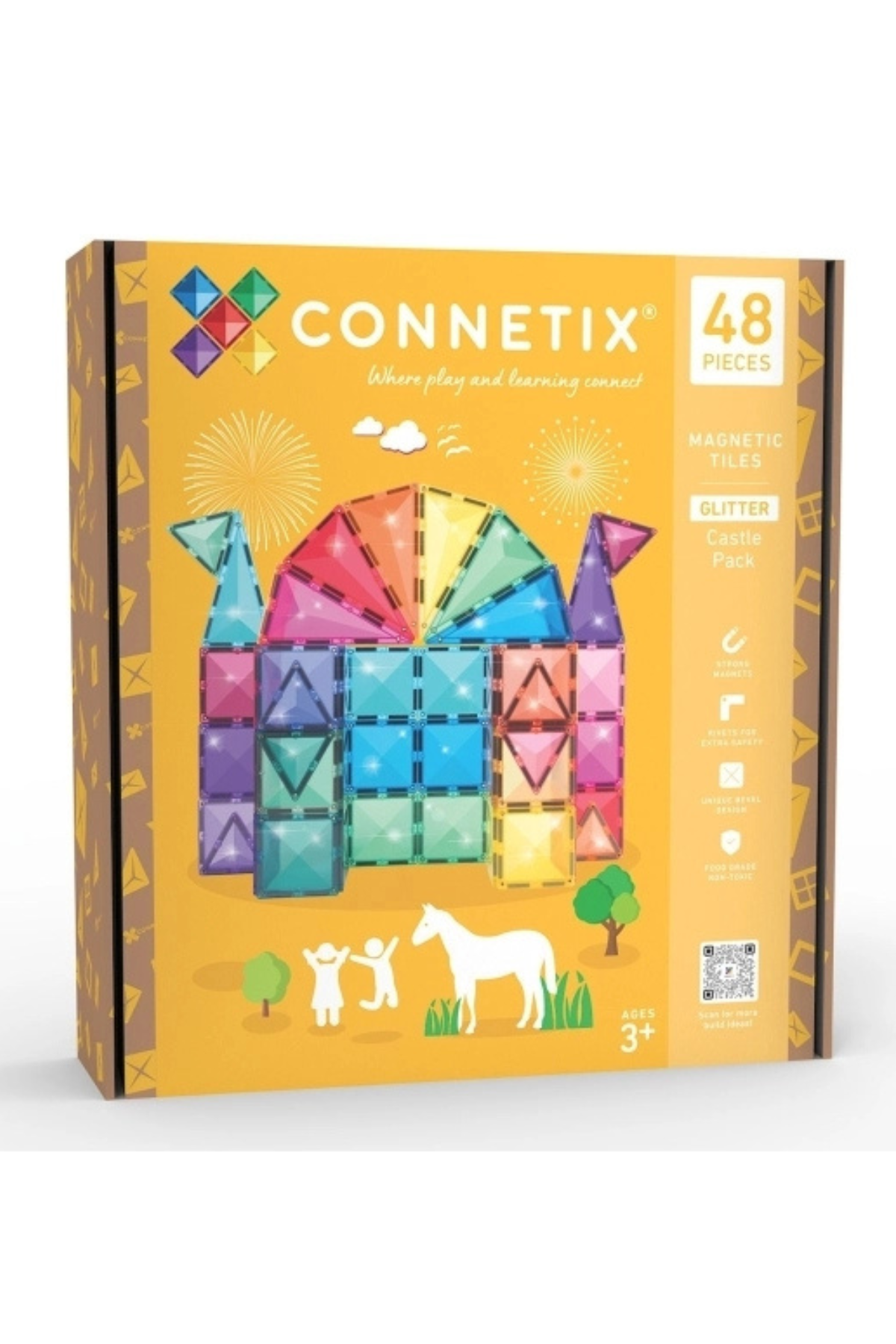 Magnetbausteine "Glitter Castle Pack" 48 Teile