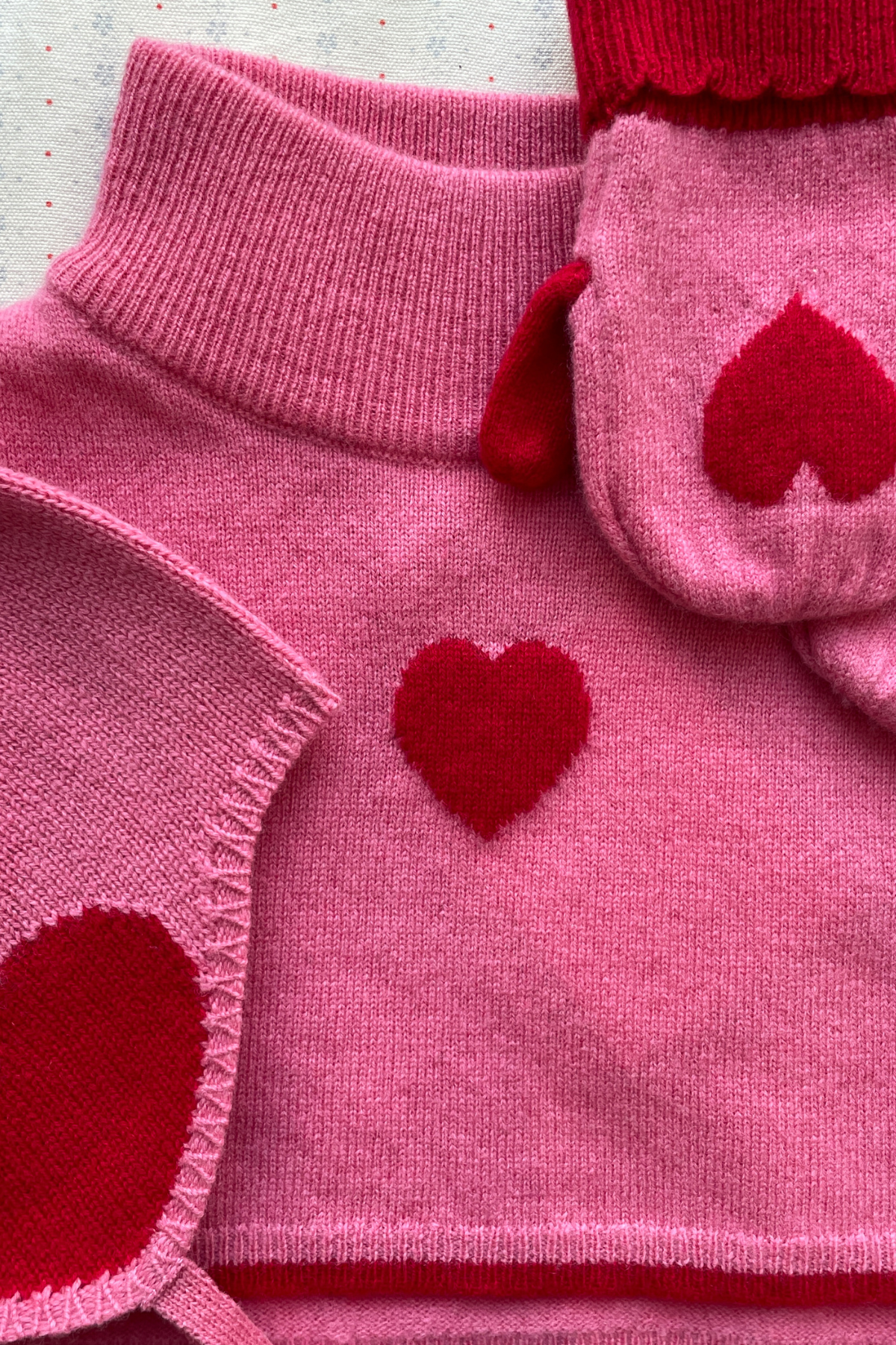 Nackenwärmer "Collette" aus 100% Wolle | Pink