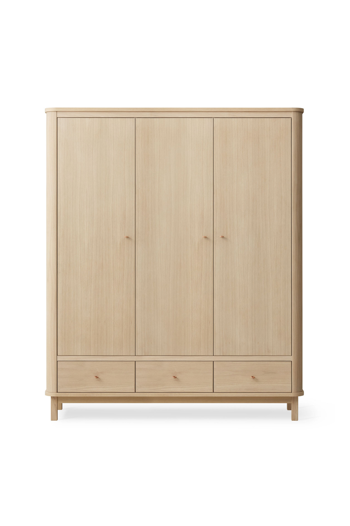 Kleiderschrank "Wood" 3-türig | verschiedene Farben