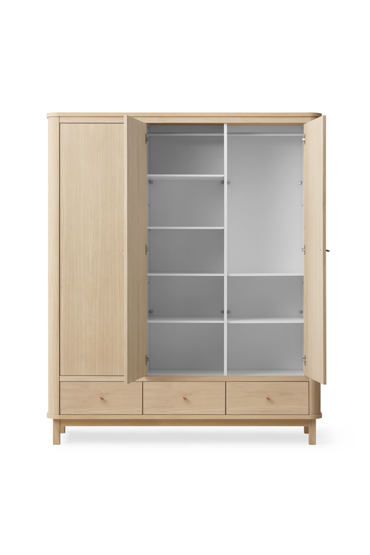 Kleiderschrank "Wood" 3-türig | verschiedene Farben