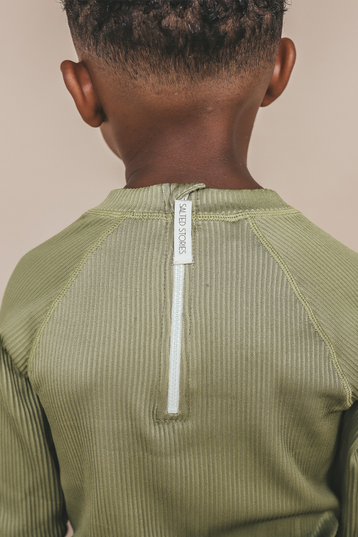 Langarm-Schwimmshirt "Solid Rib" UPF 50+ | Iguana