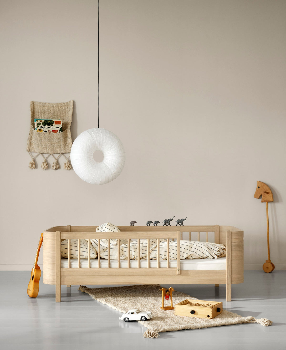 Oliver Furniture Wood Mini+ Umbauset Babybett & Juniorbett zu 2 Juniorbetten, Eiche – Mini+ Juniorbett