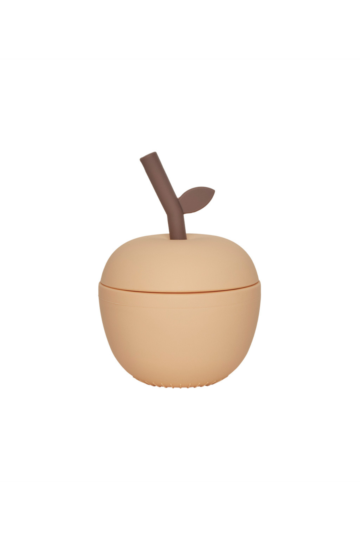 Apfel-Trinkbecher mit Strohhalm | verschiedene Farben