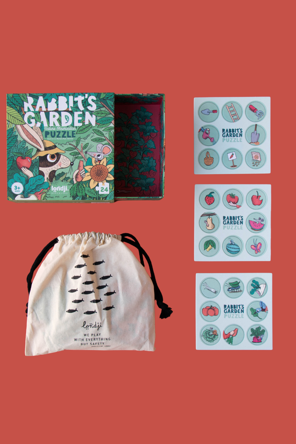 Puzzle | Rabbit's Garden | 24 Teile | ab 3 Jahre