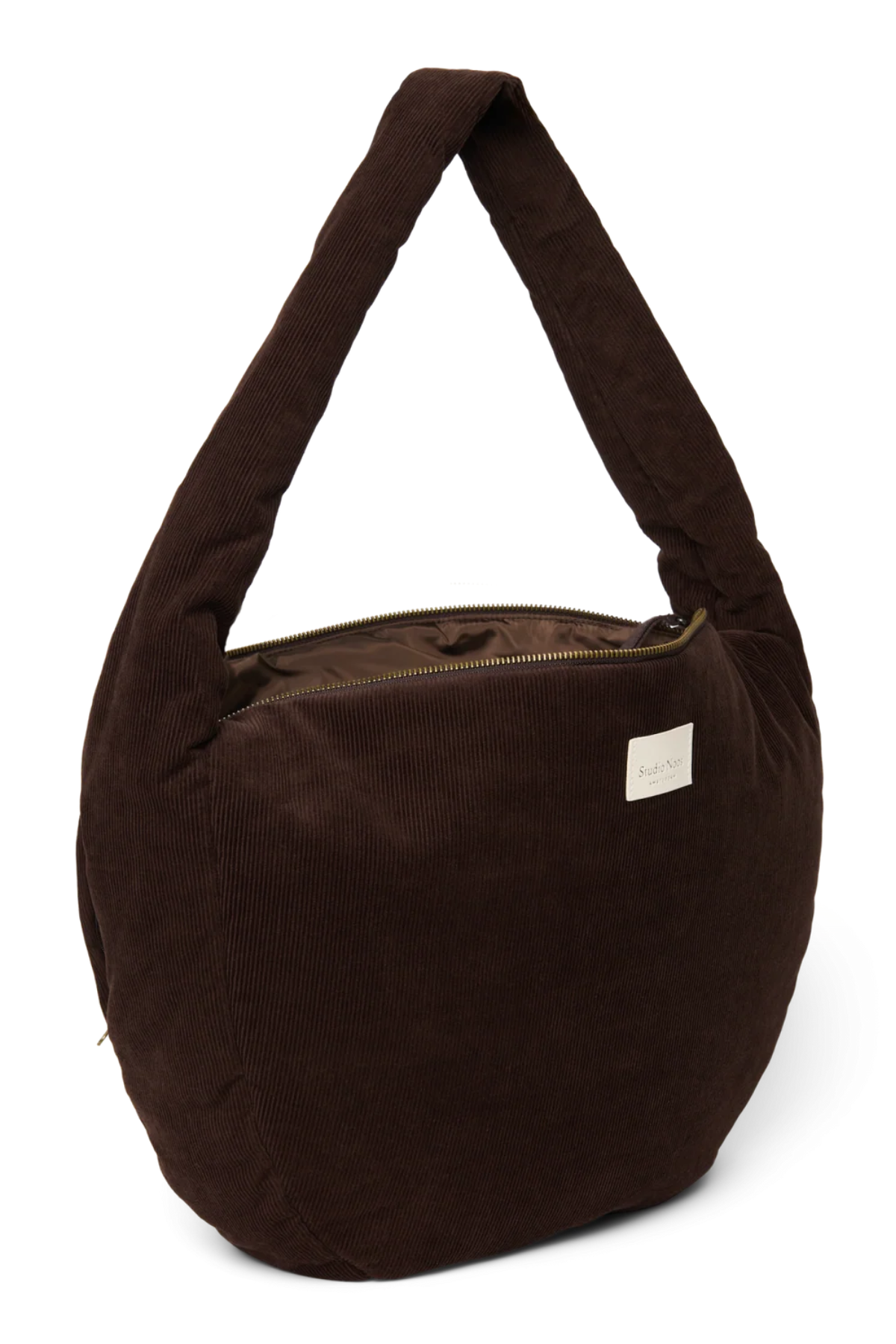 Mom Umhängetasche "Rib Puffy Cross Body Bag" | Dark Brown