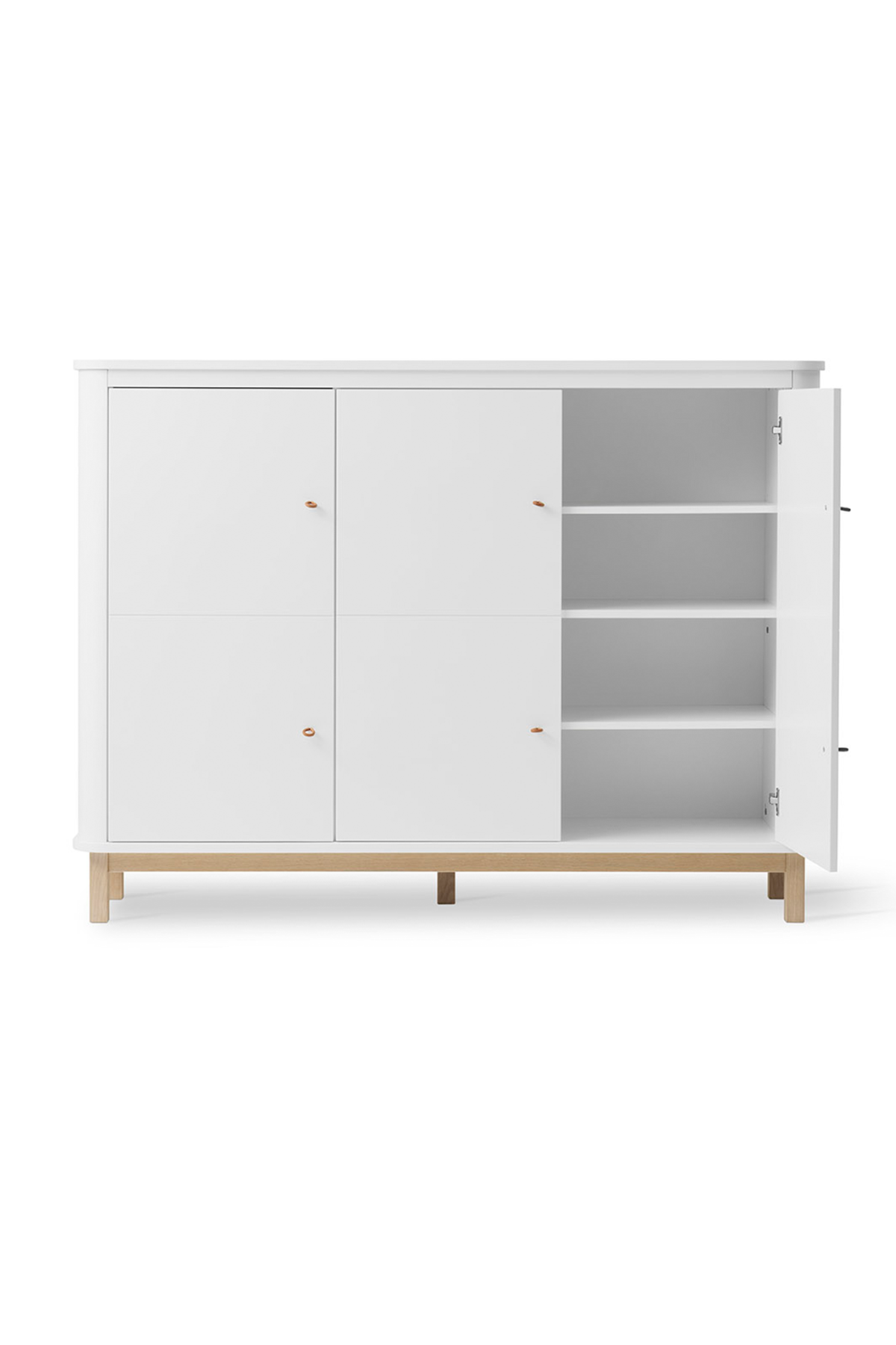 Multi-Schrank "Wood" 3-türig | verschiedene Farben