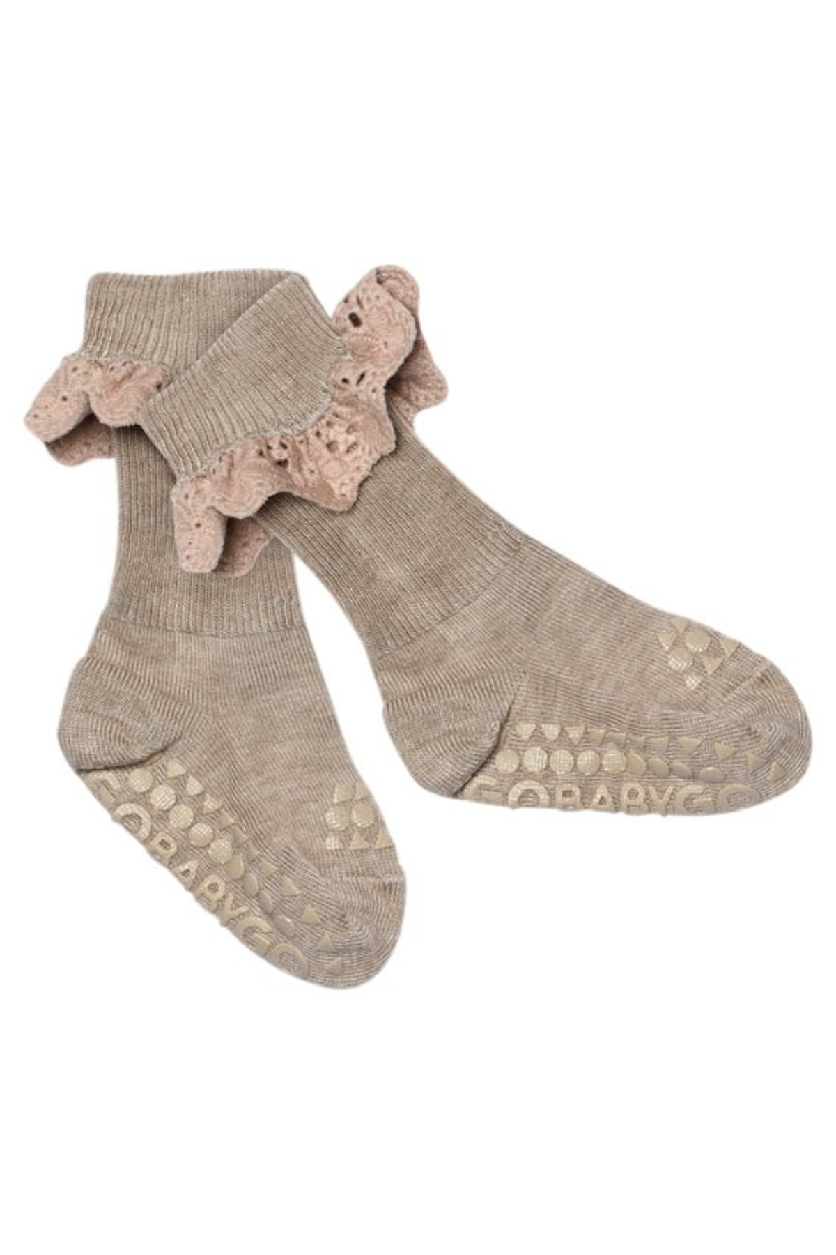 Stoppersocken mit Spitze aus Bambusviskose | verschiedene Farben