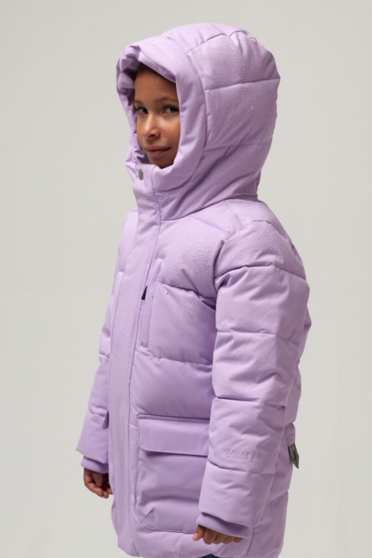WInterjacke | Wasserdichte Steppjacke "Tiger Eye" | crocus petal purple