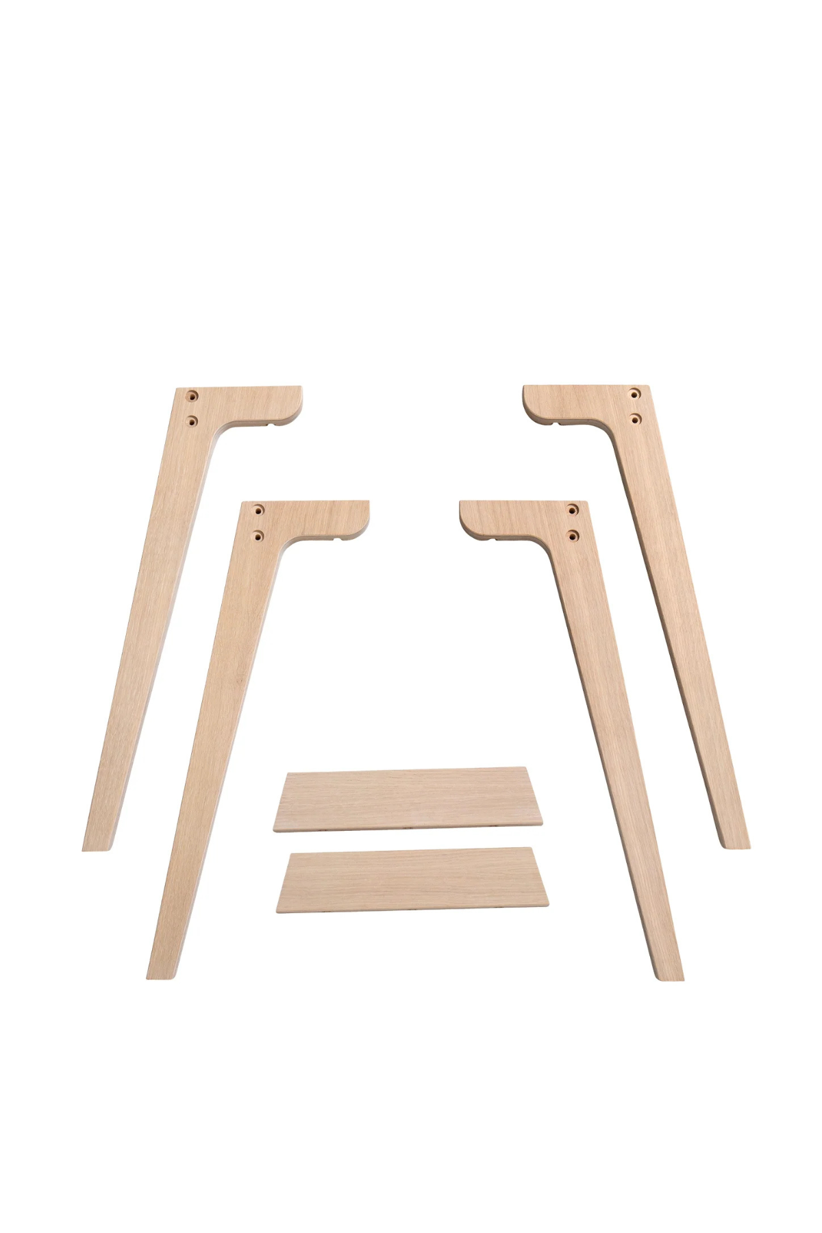 Extra Tischbeinset für Schreibtisch "Wood" | Eiche
