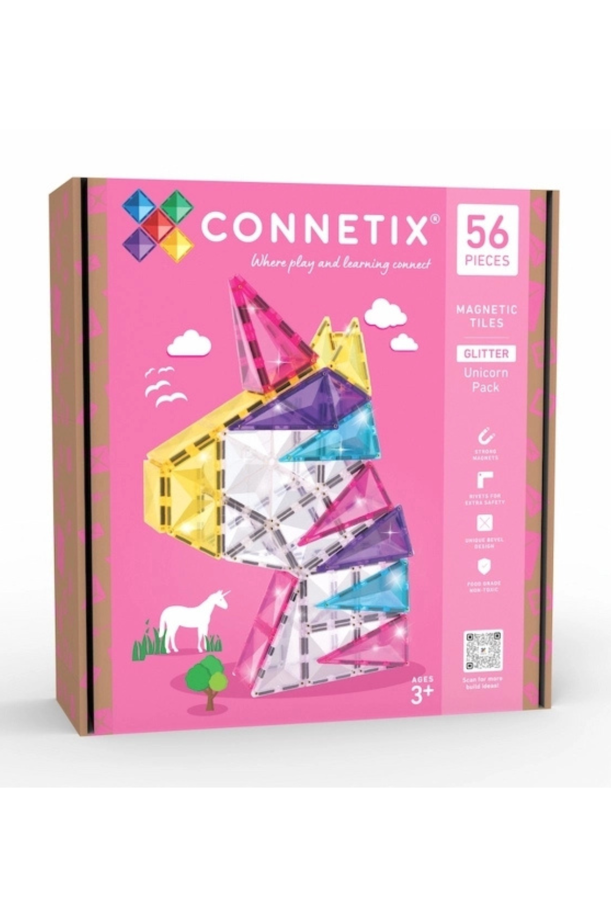 Magnetbausteine "Glitter Unicorn Pack" 56 Teile