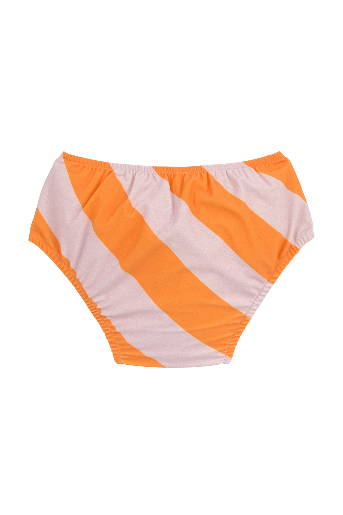 Schwimmwindel "Stripes" mit UV-Schutz | Pale Pink/Orange