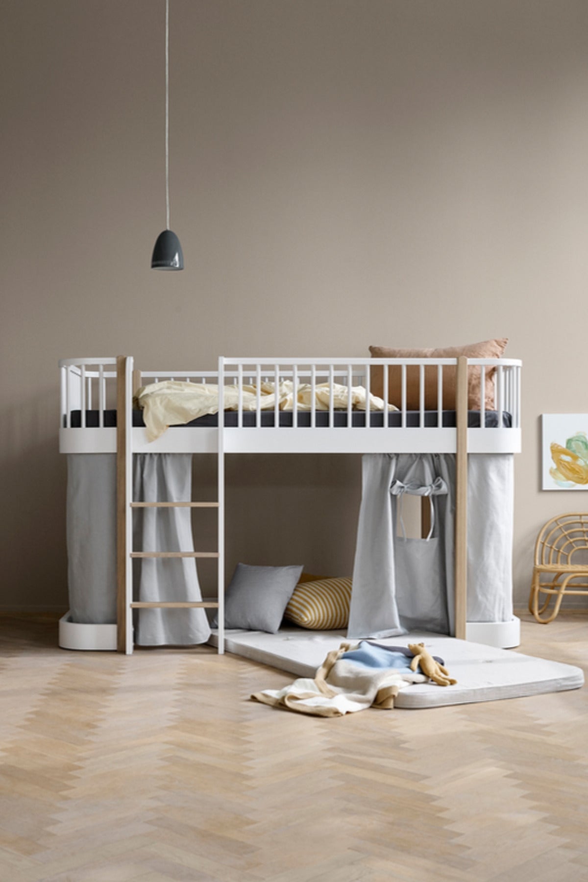Oliver Furniture Spielmatratze unter dem Wood Original halbhohen Hochbett