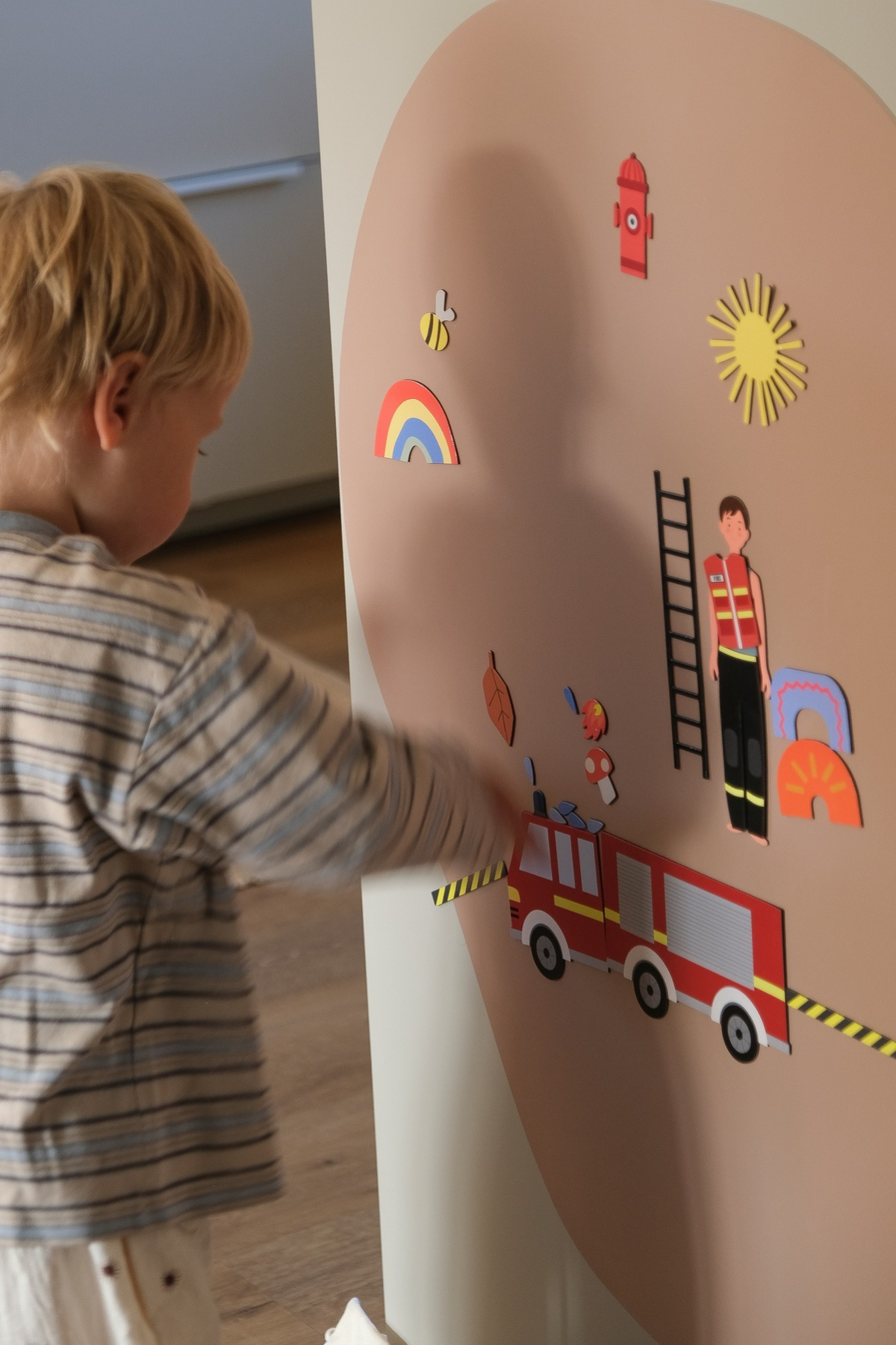 Magna Organic Abenteuer-Set | Magnettafel + Fairytale, Fire Rescue, Numbers