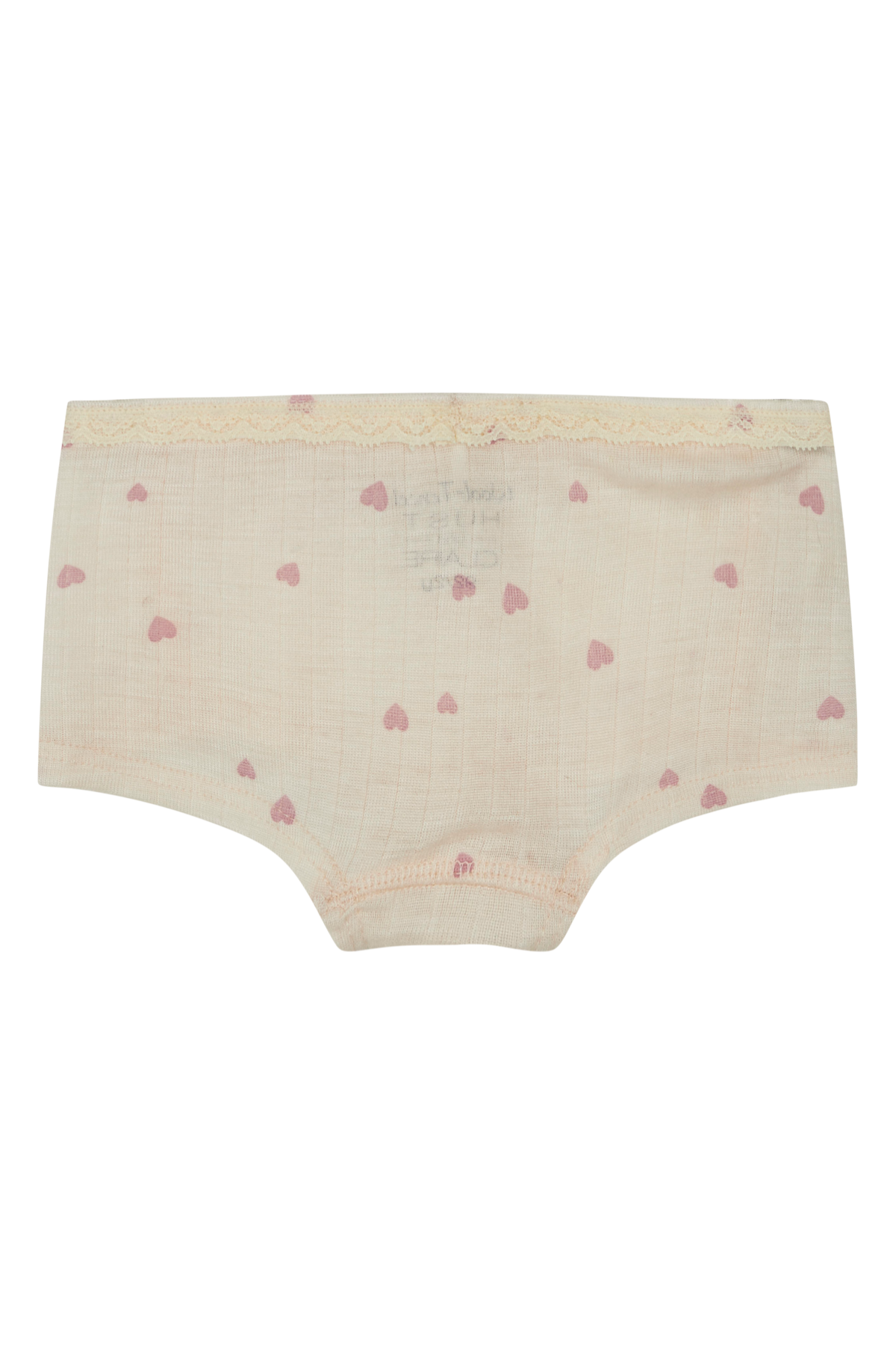 Unterhose "Frecel" mit Herzchenprint aus Wolle/Tencel