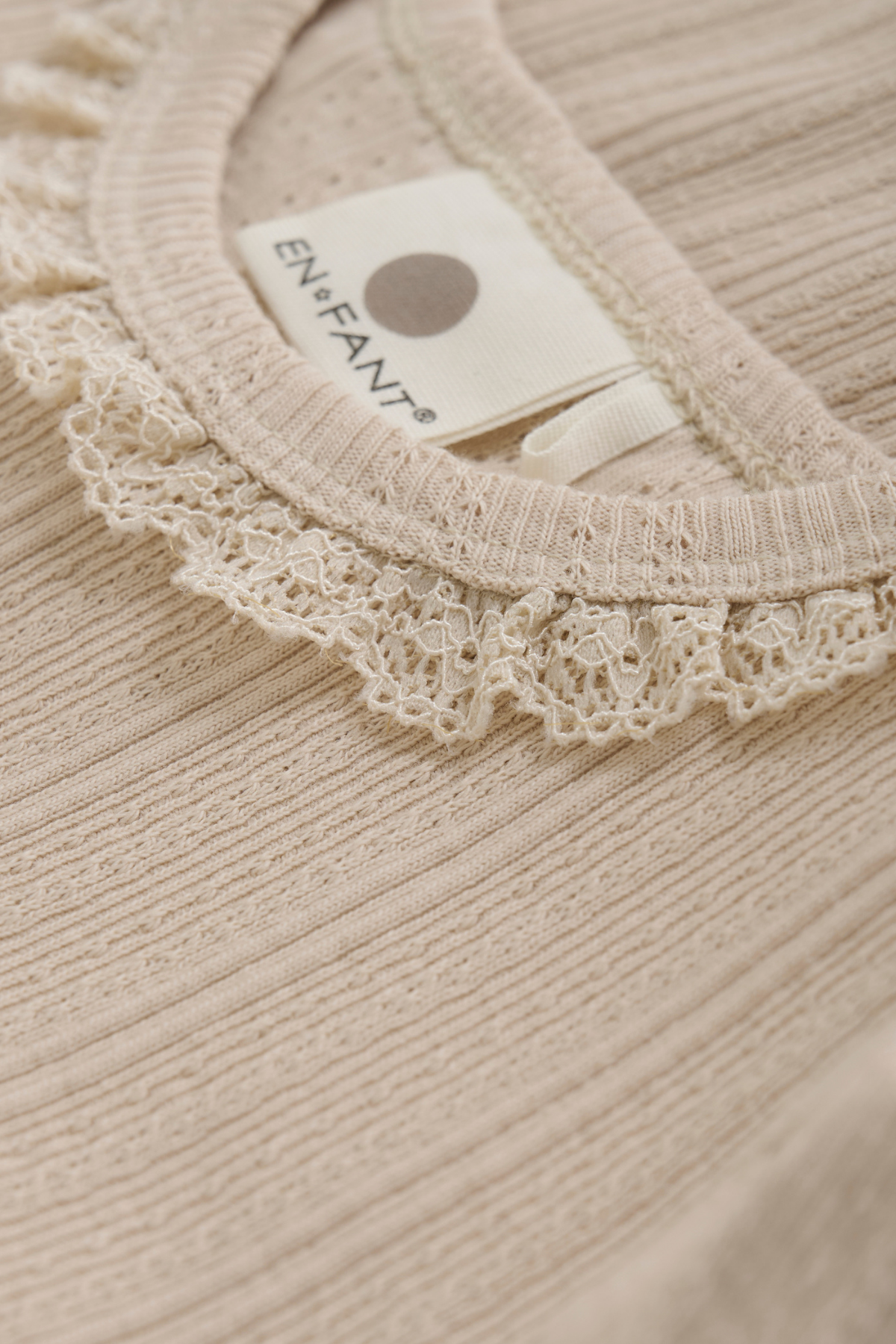 Longsleeve mit Pointelle-Muster