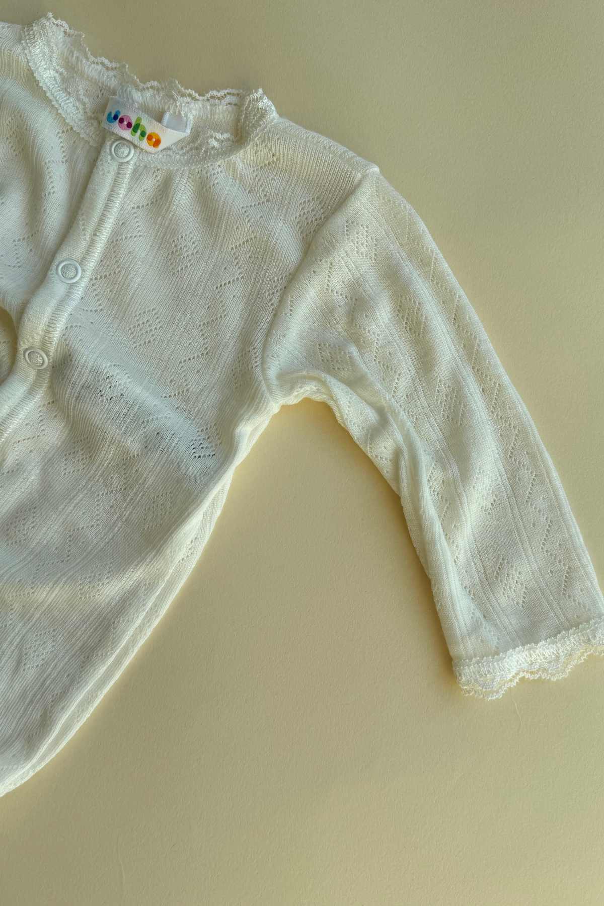 Overall "Pointelle" aus Wolle/Seide