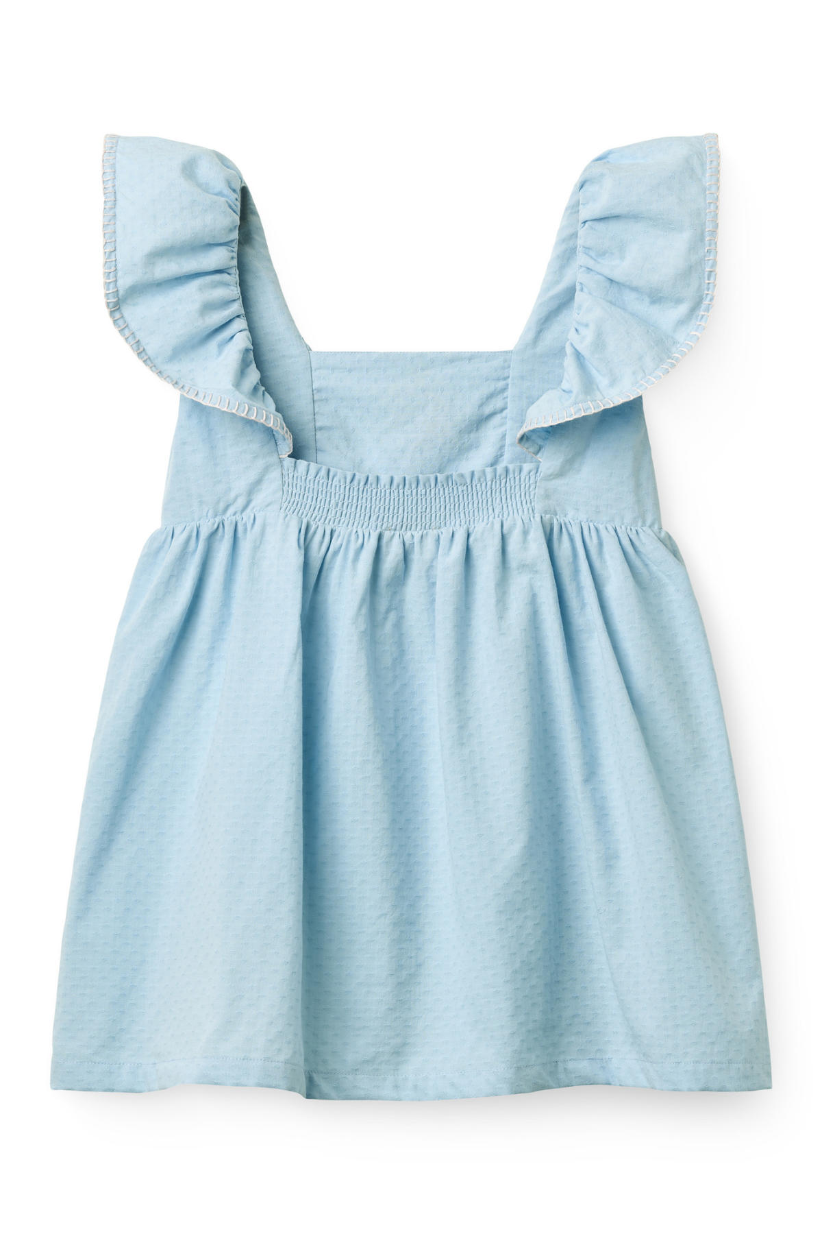 Kleid mit Rüschen | Light Blue