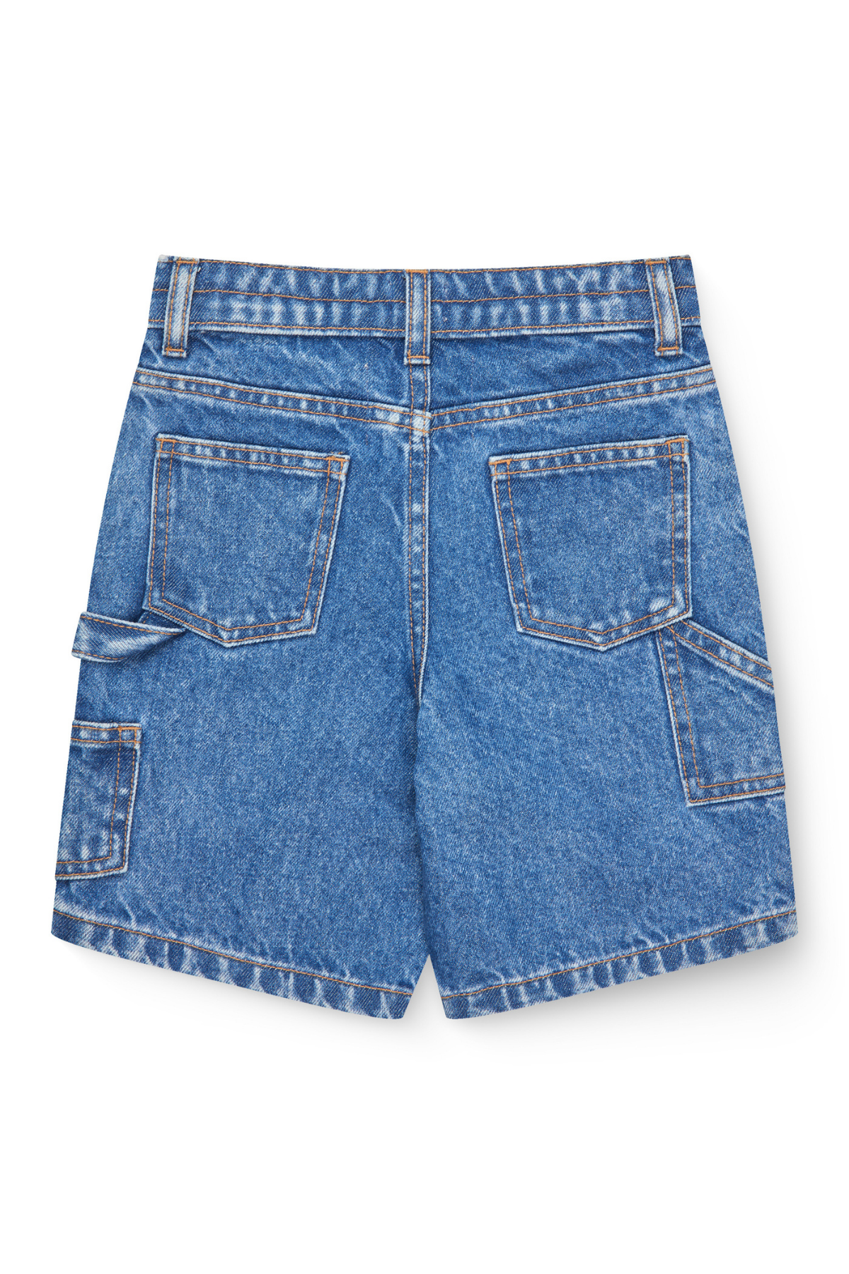 Denim Cargo Shorts | Indigo Blue