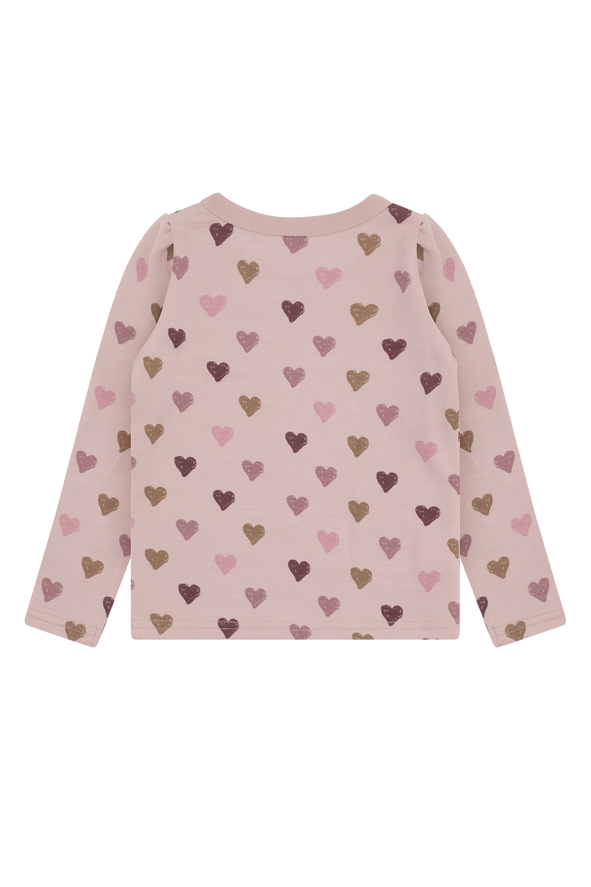 Langarmshirt "Abba" aus Wolle & Bambusviskose | Hearts Puff