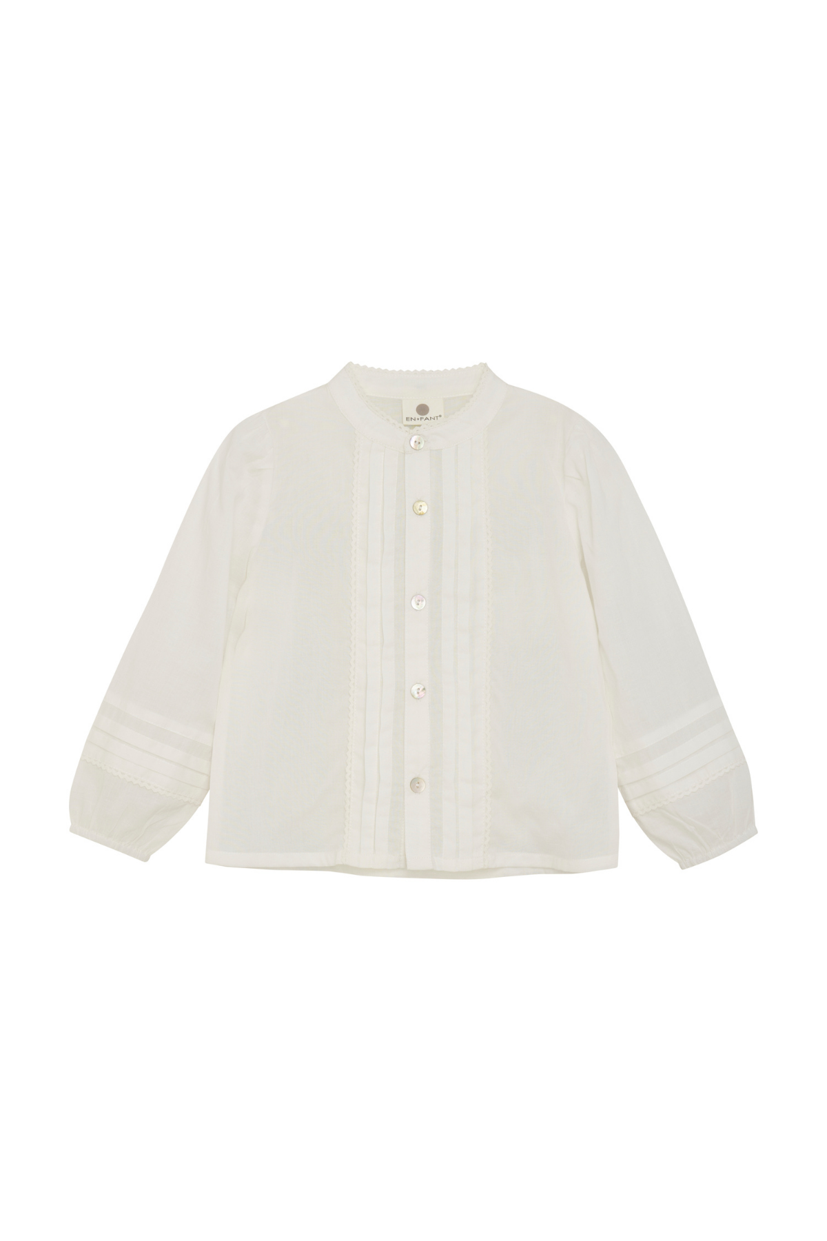 Gewebtes Longsleeve | Egret