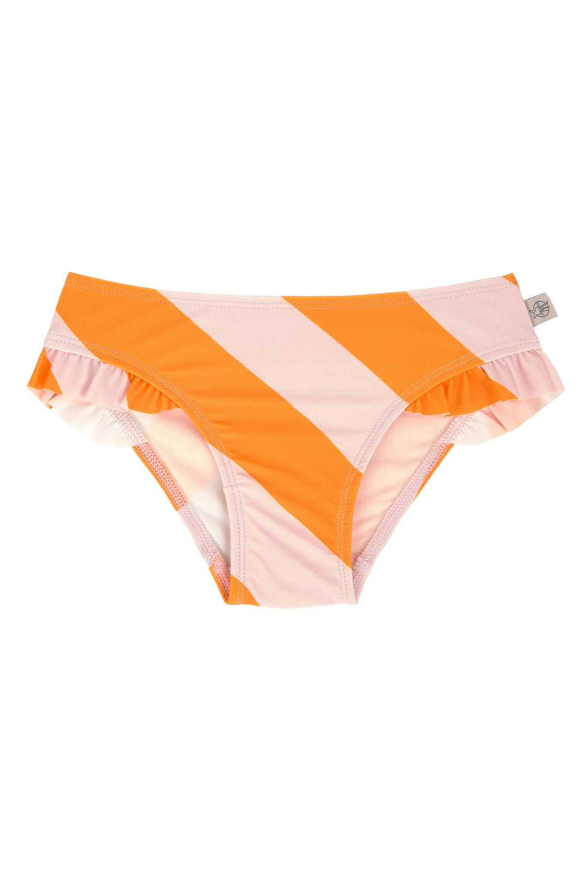 Bikinihose "Stripes" mit UV-Schutz | Pale Pink/Orange