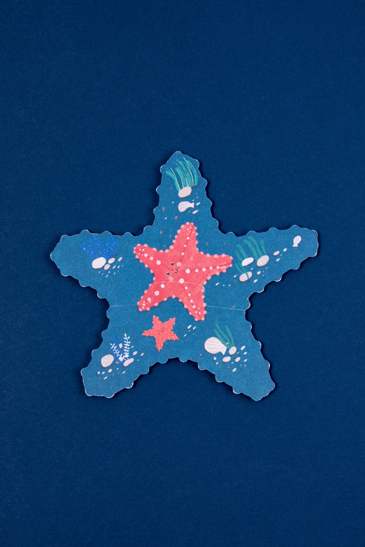 Wendepuzzle | Blue | 7 Puzzlefiguren mit 2, 3, 4 und 5 Teilen