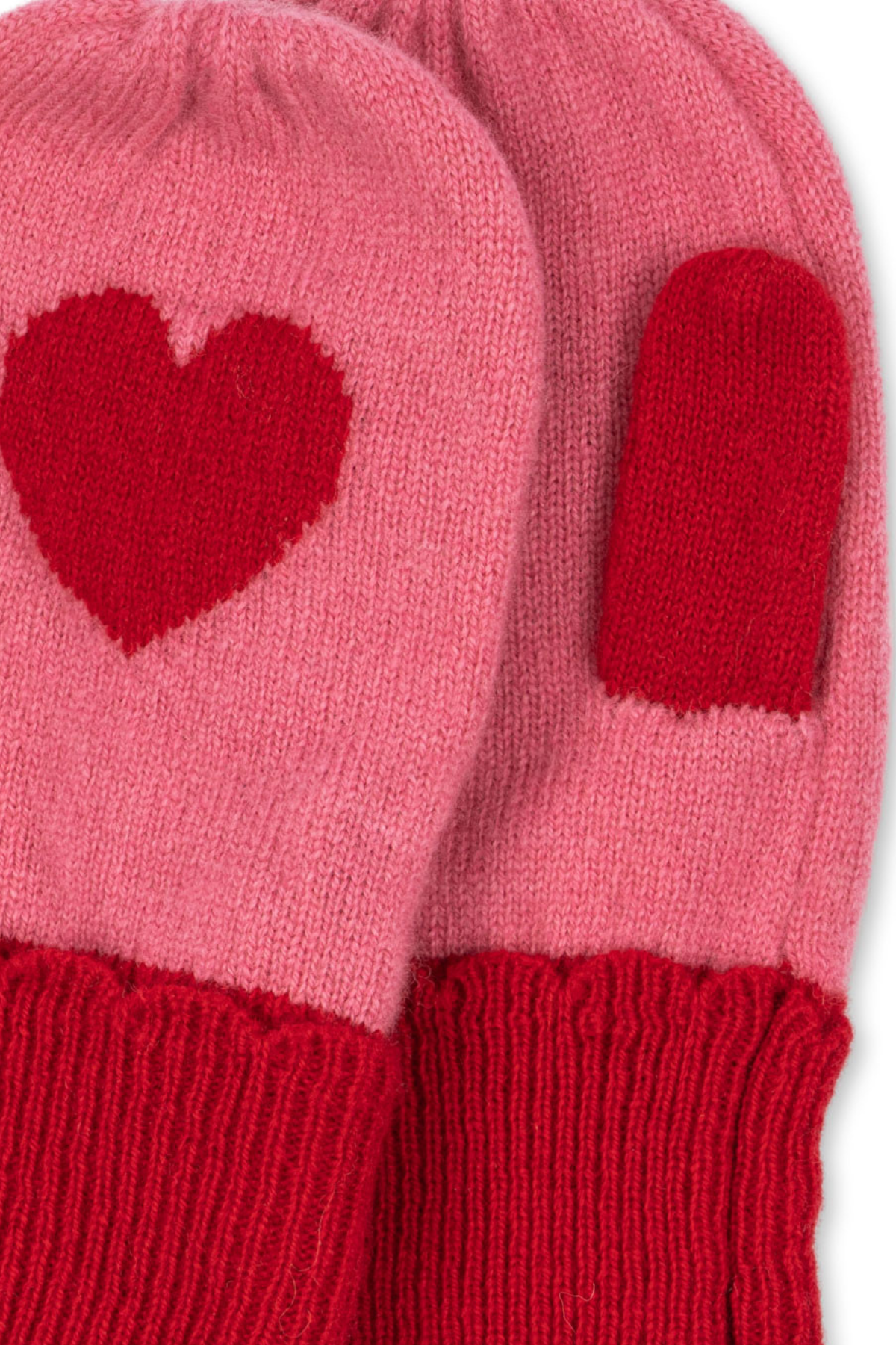Fäustlinge "Collette" aus 100% Wolle | Pink