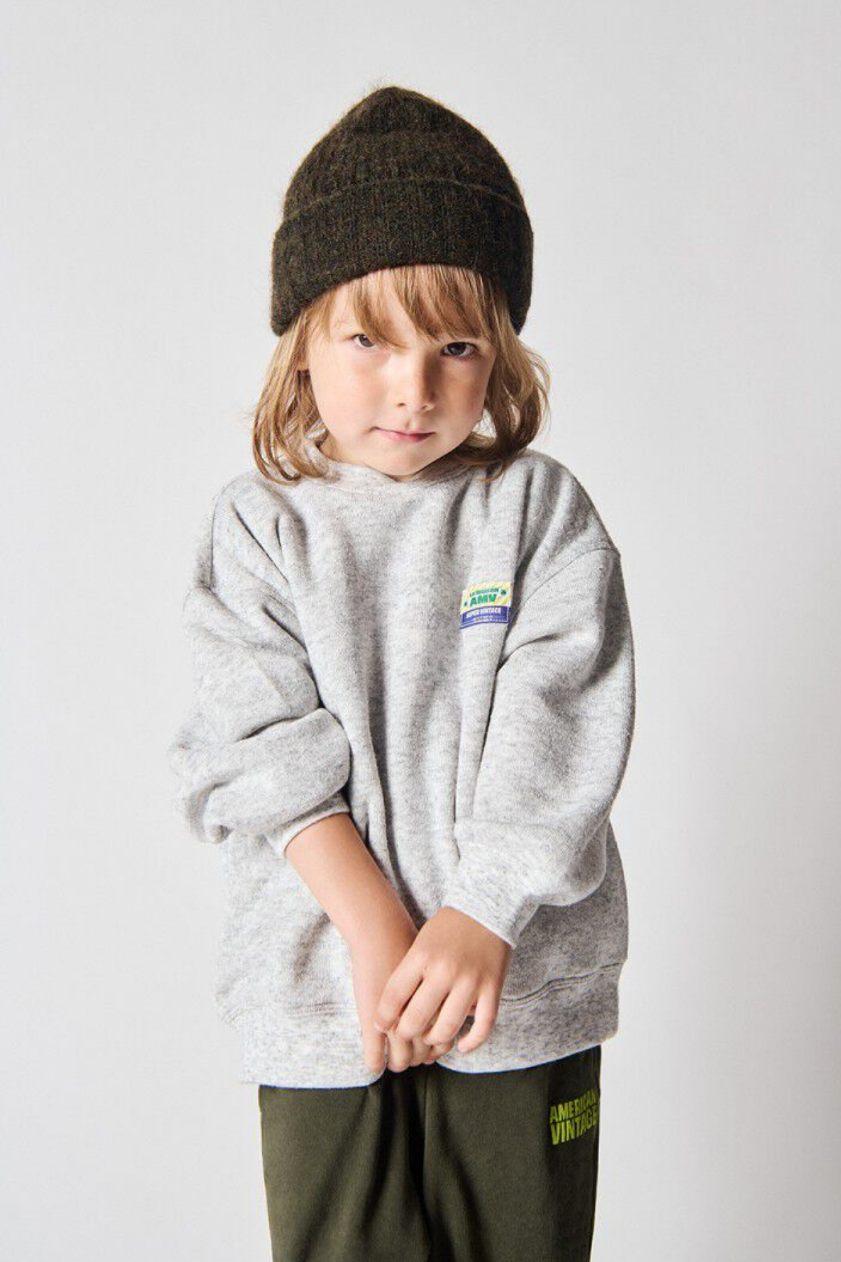 Sweatshirt "Evona" | GRIS CLAIR CHINE