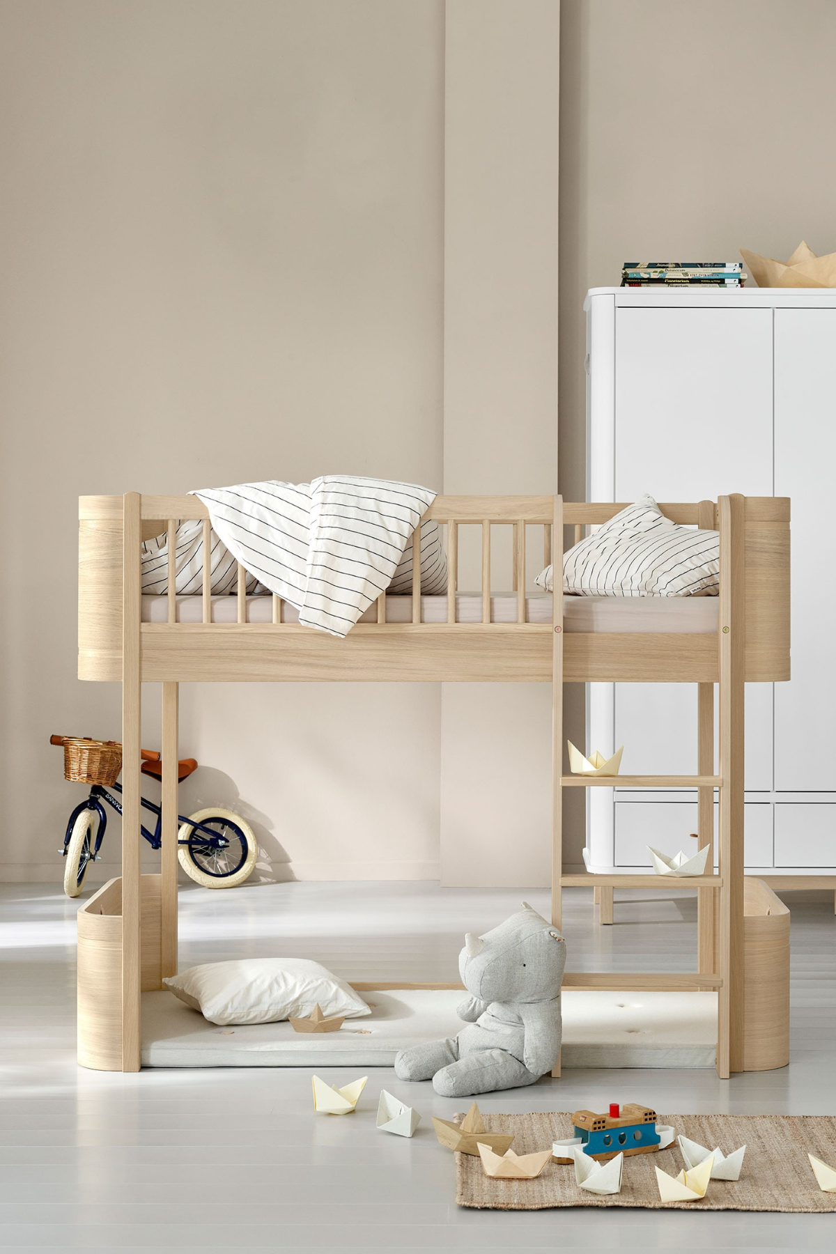 Mini+ halbhohes Hochbett | verschiedene Farben
