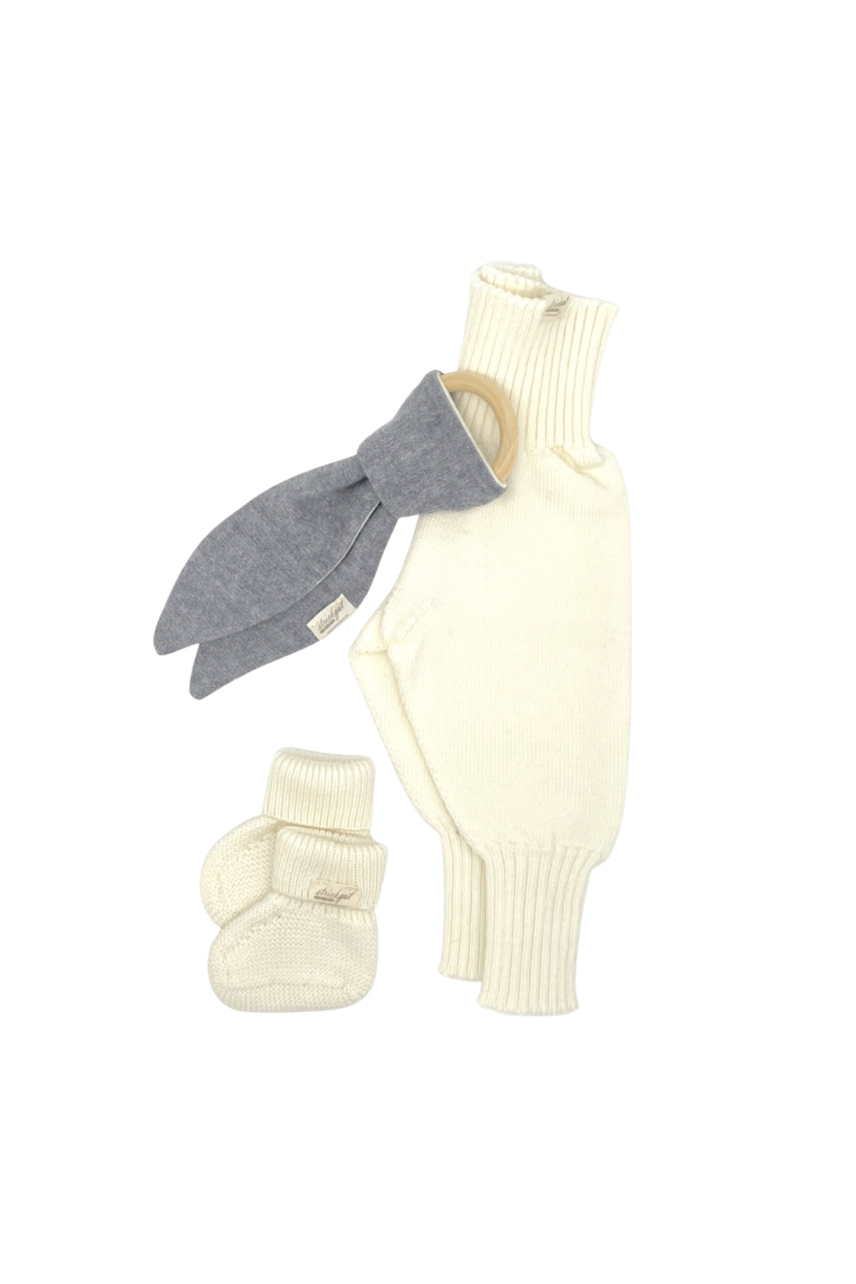 Gestrickte Babyhose zum Mitwachsen aus Merinowolle | verschiedene Farben
