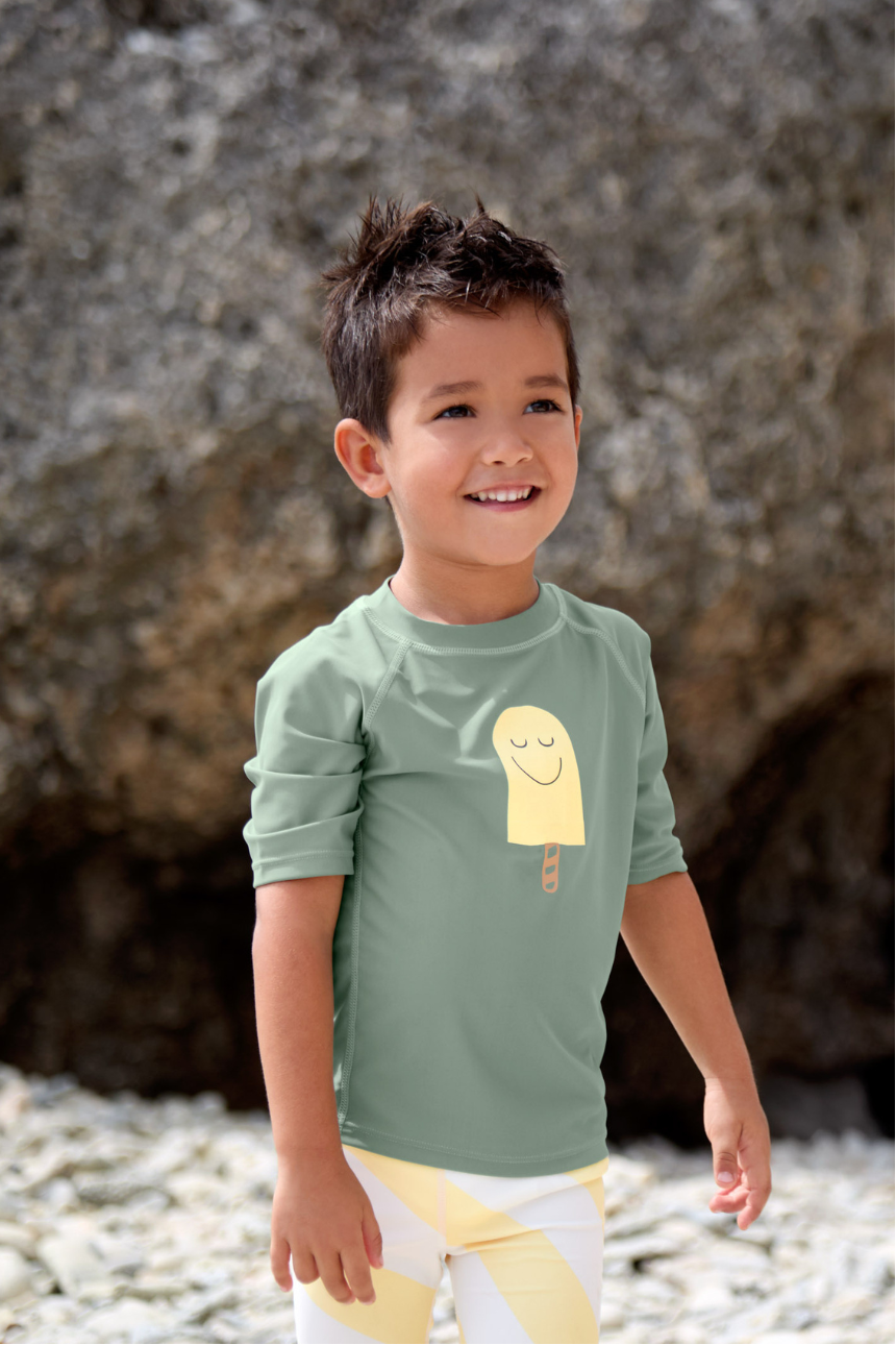 UV Short Sleeve Rashguard "Popsicle" | Green