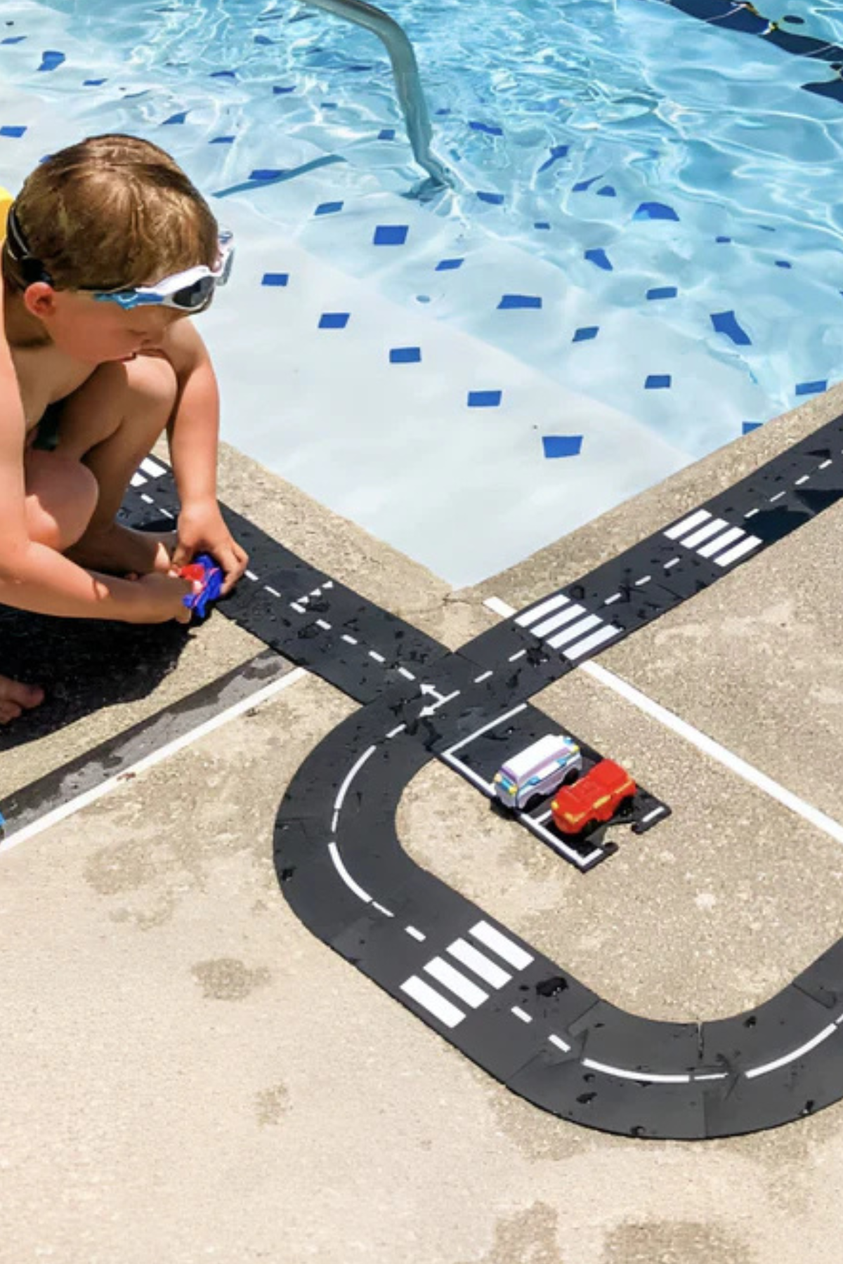 Flexible Spielzeugstraße "King of the Road" | XL Road Set | 40 Teile