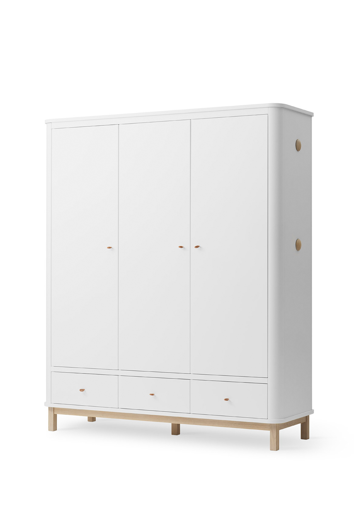 Kleiderschrank "Wood" 3-türig | verschiedene Farben