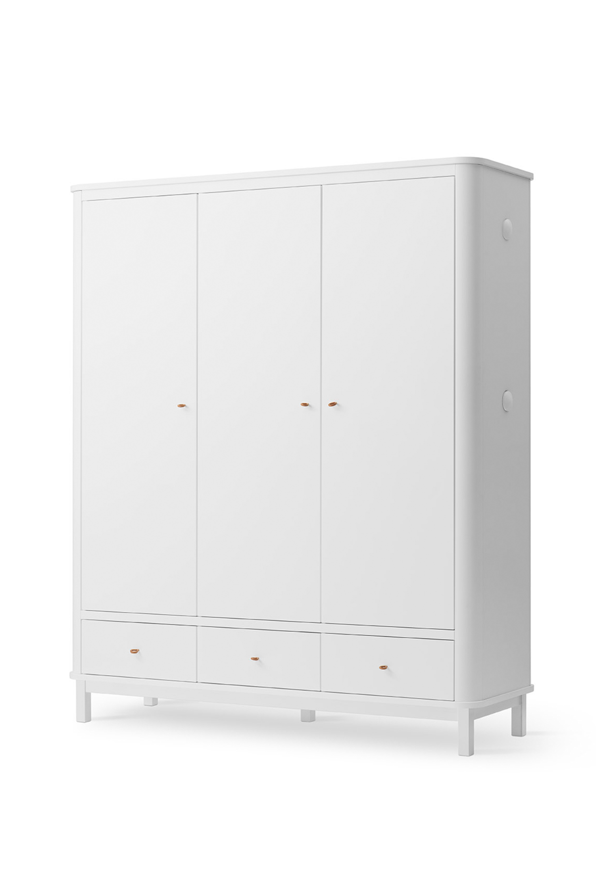 Kleiderschrank "Wood" 3-türig | verschiedene Farben