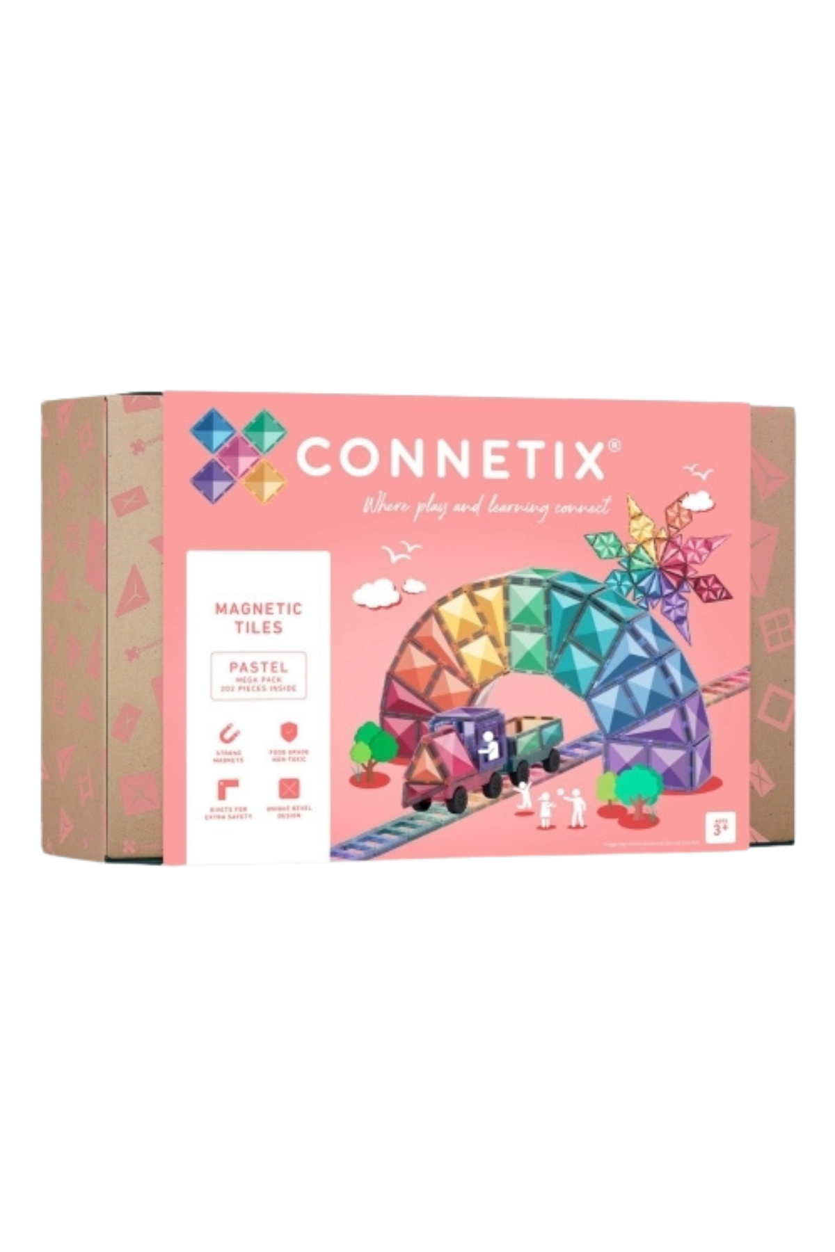 Magnetbausteine "Pastel Mega Pack" | 203 Teile