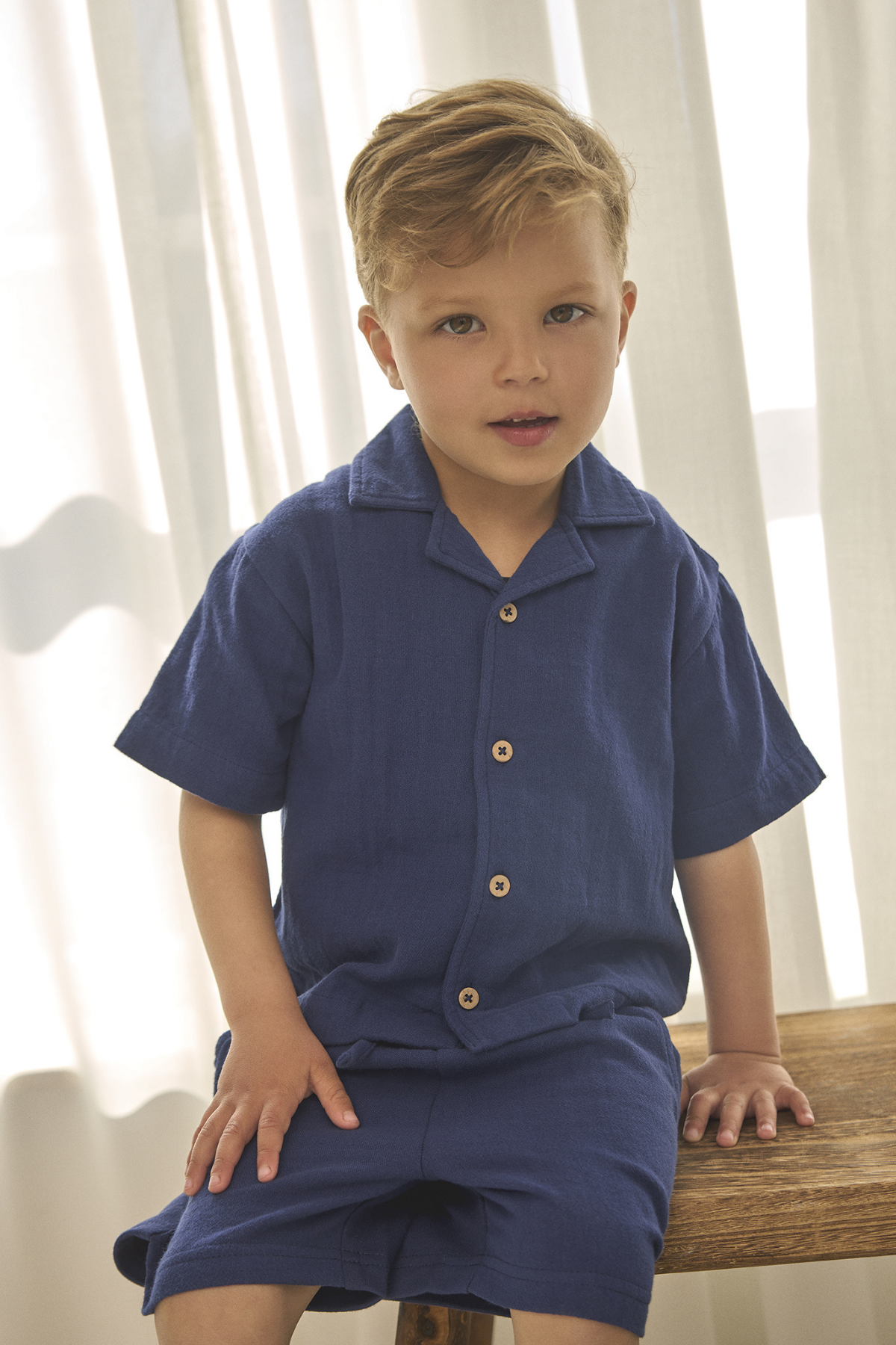 Musselin Shorts | Medieval Blue