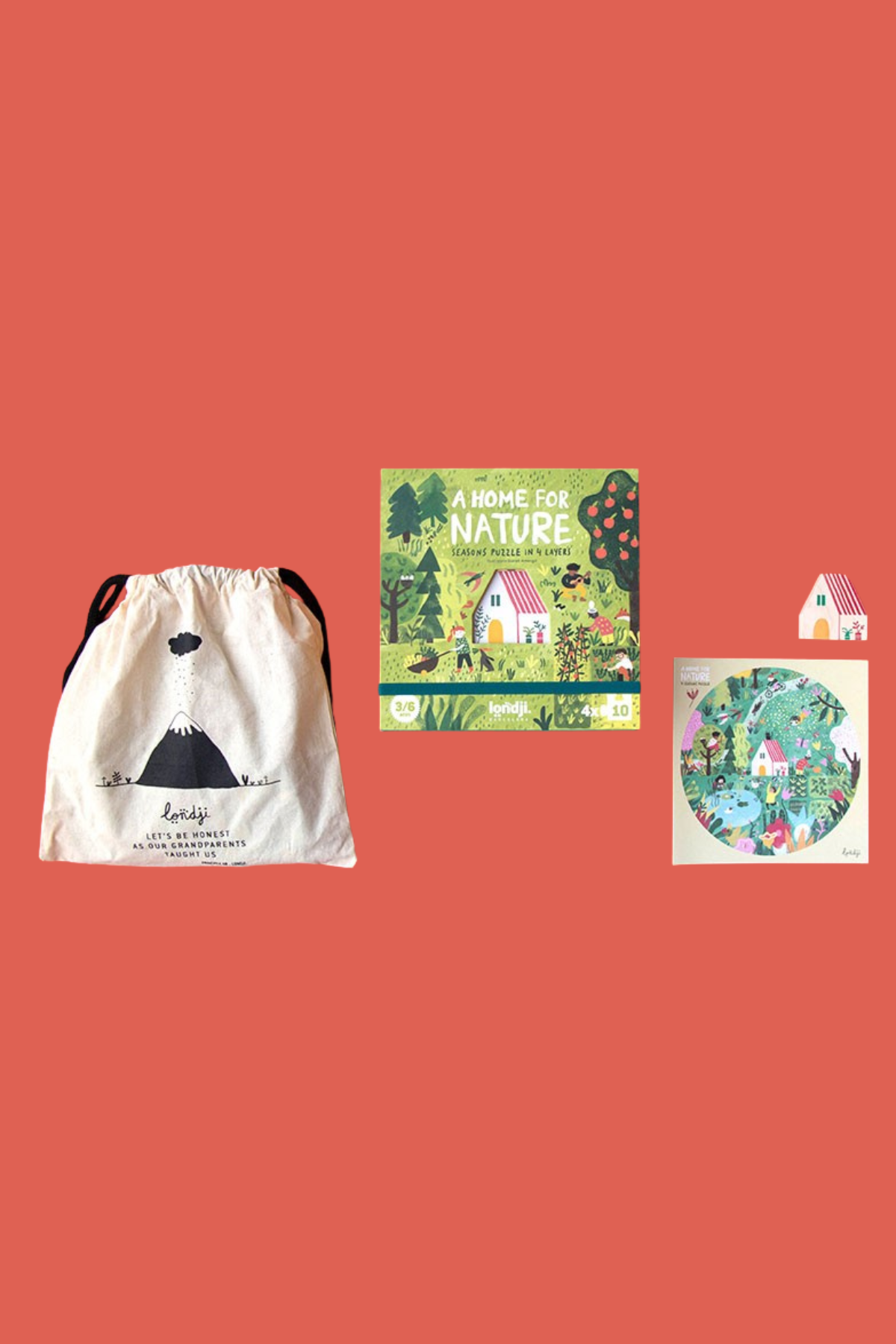 Puzzle | A home for nature | 4 x 10 Teile