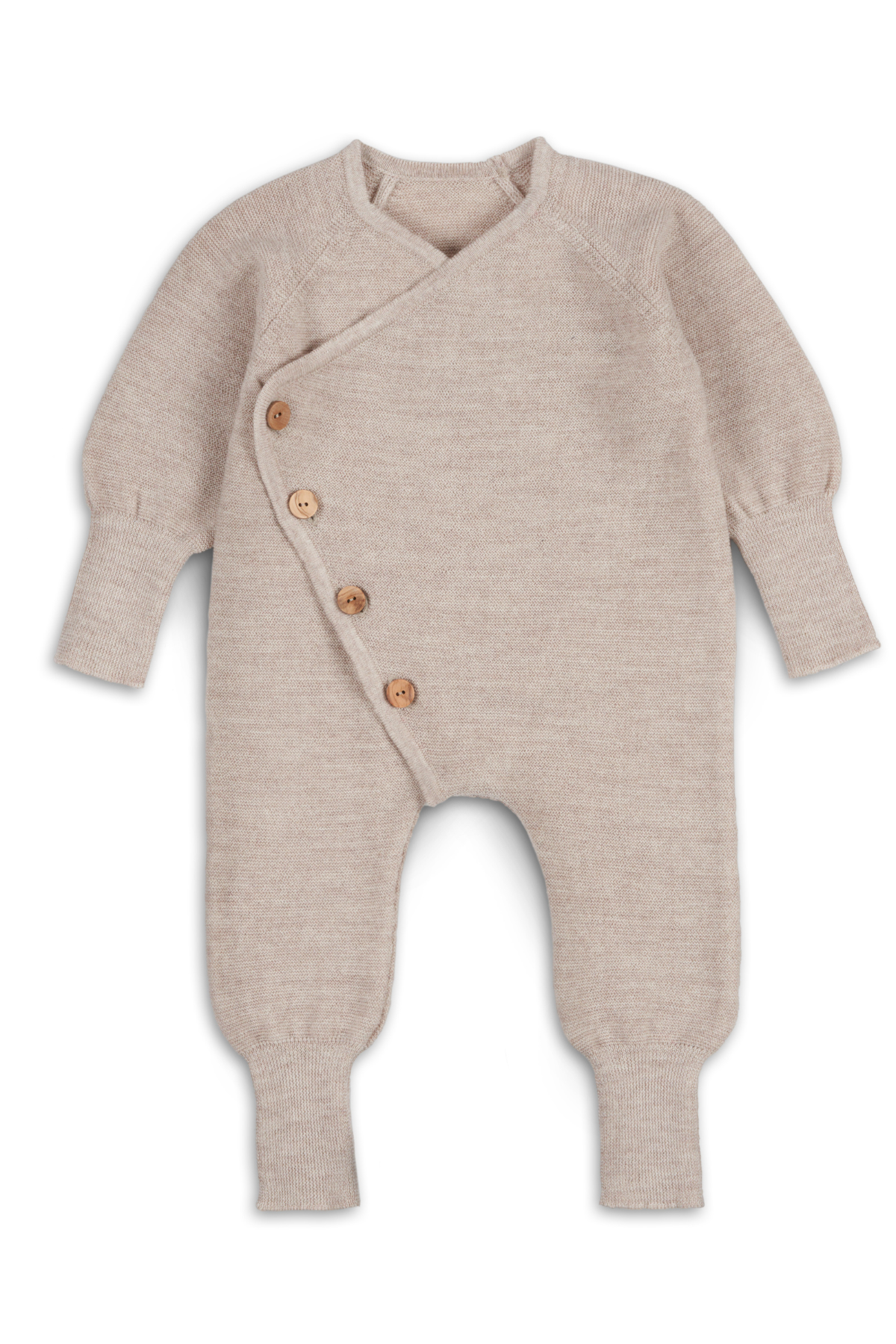 Feinstrick Overall mit Olivenholzknöpfen | Verschiedene Farben