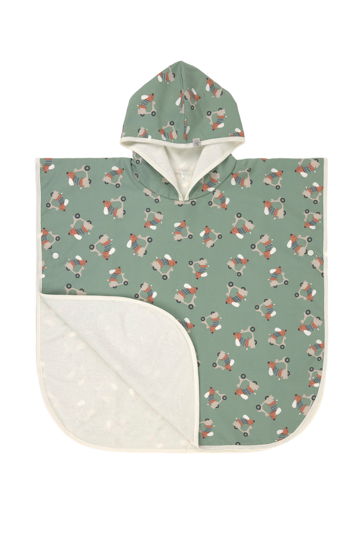 Surfponcho "Scooter/Dog" mit UV-Schutz 80 | Green