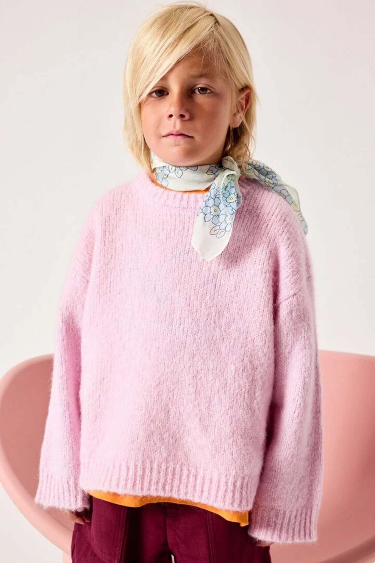 Pullover „Purcity“ aus Alpaka-Mix für Kids | GUIMAUVE CHINE