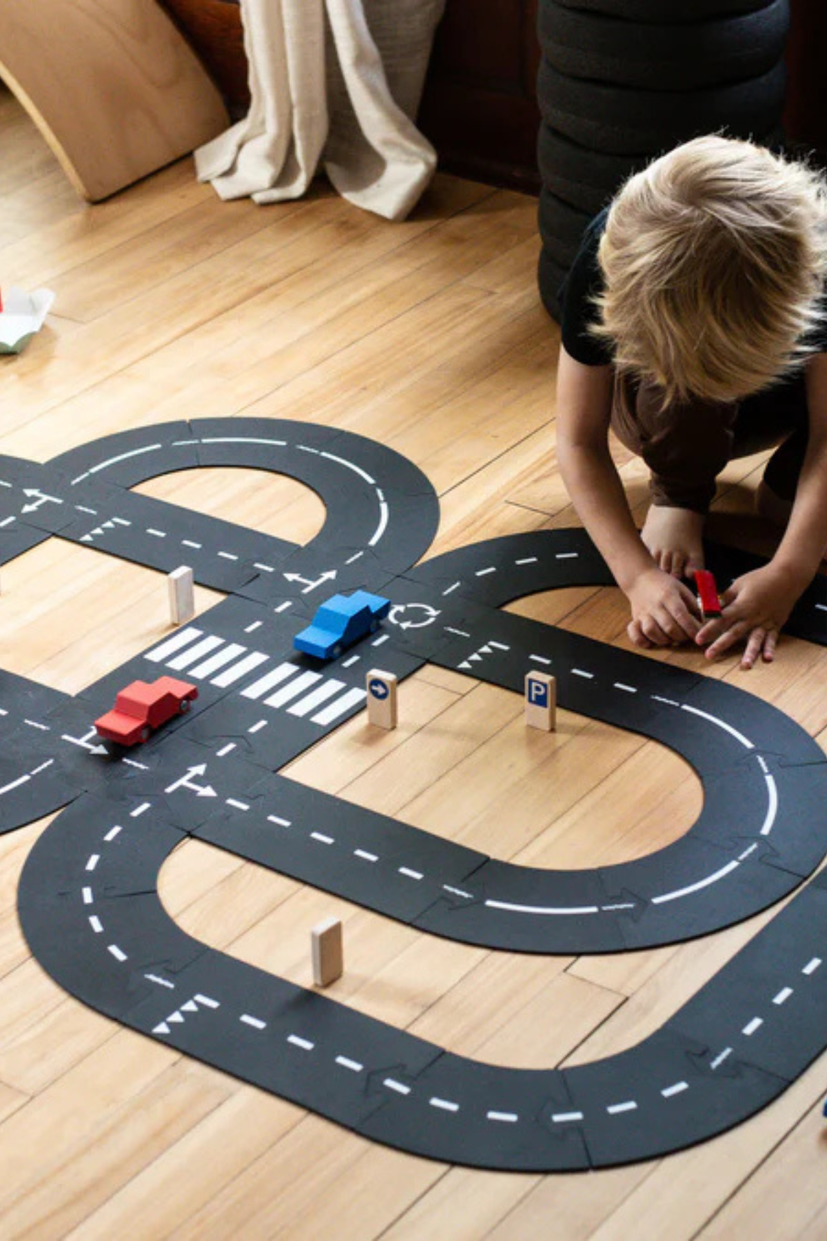 Spielzeugstraße "Roadblocks" | Verkehrsschilder