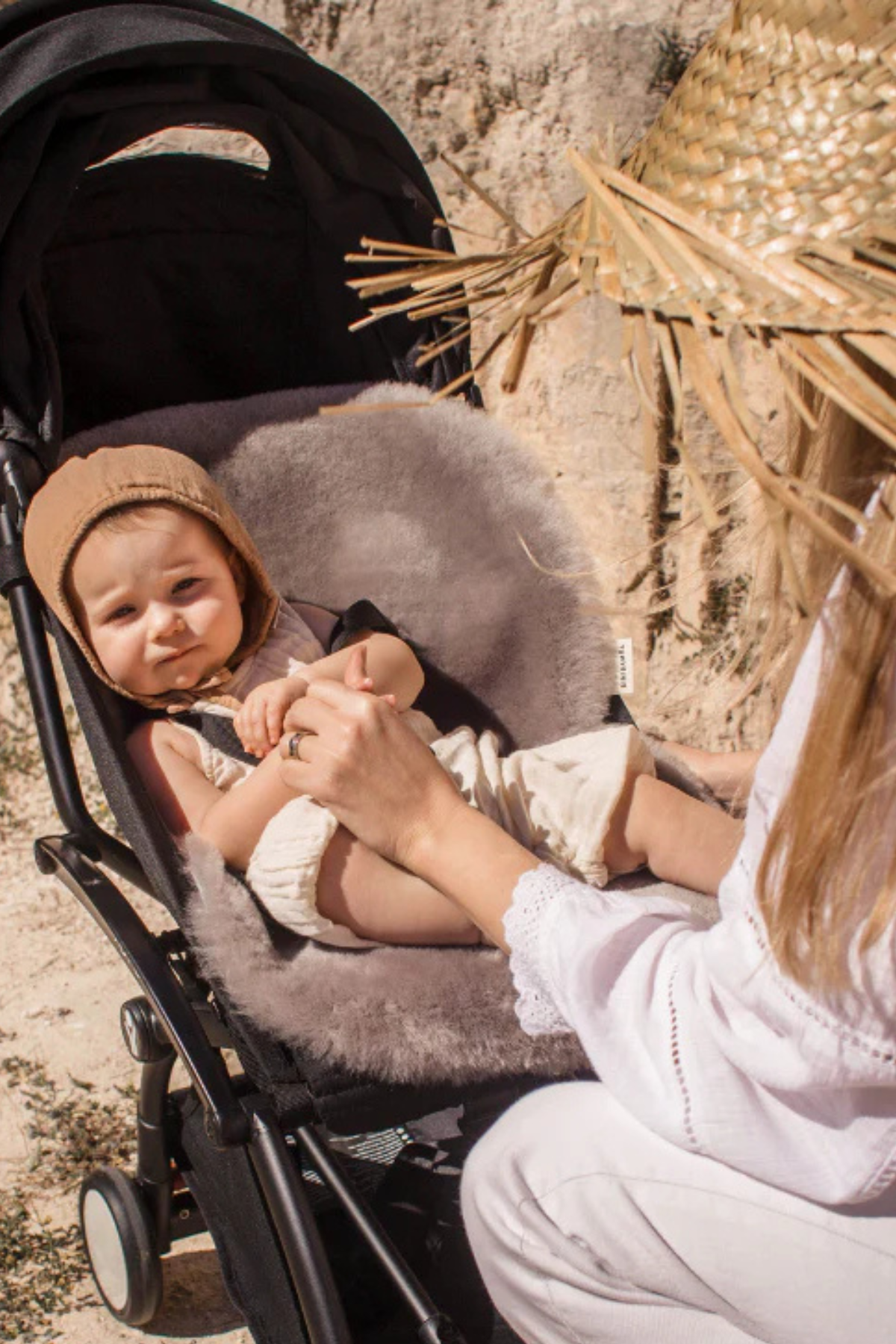 Lammfell Snuggler für Buggy oder Kinderwagen | verschiedene Farben